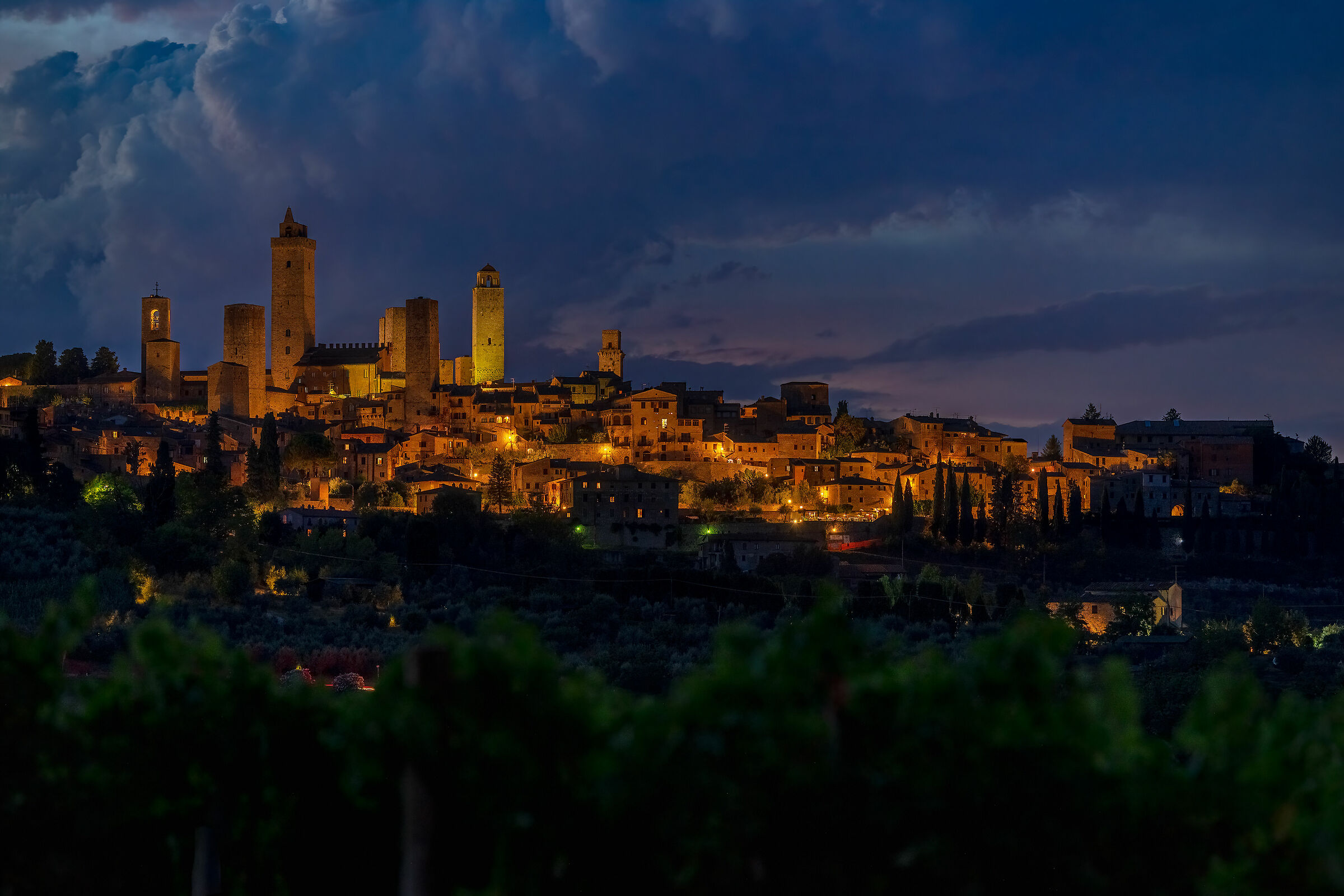 Blue hour in San Gimignano