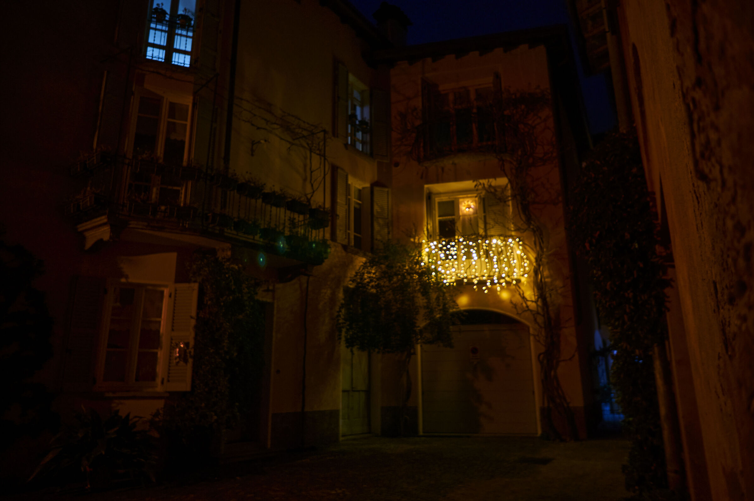 Christmas on the balcony
