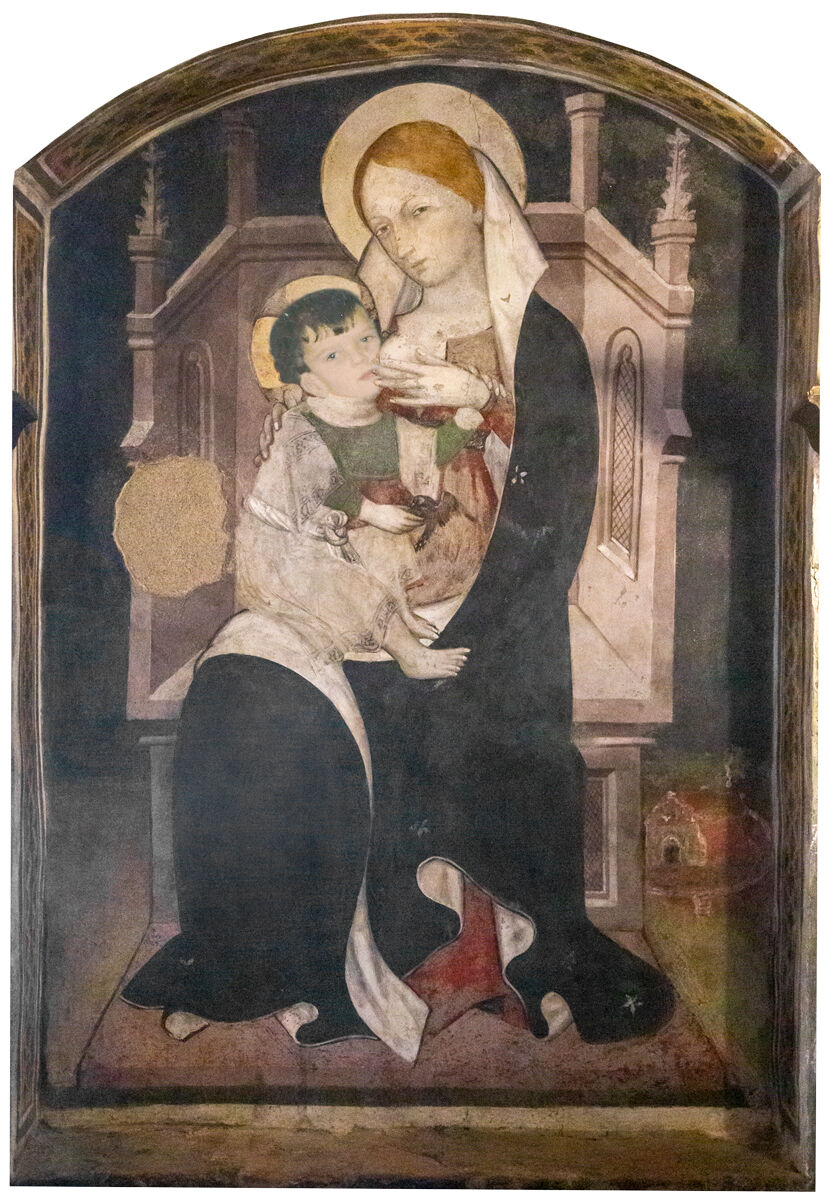 Virgin with Luigi baby in his arms