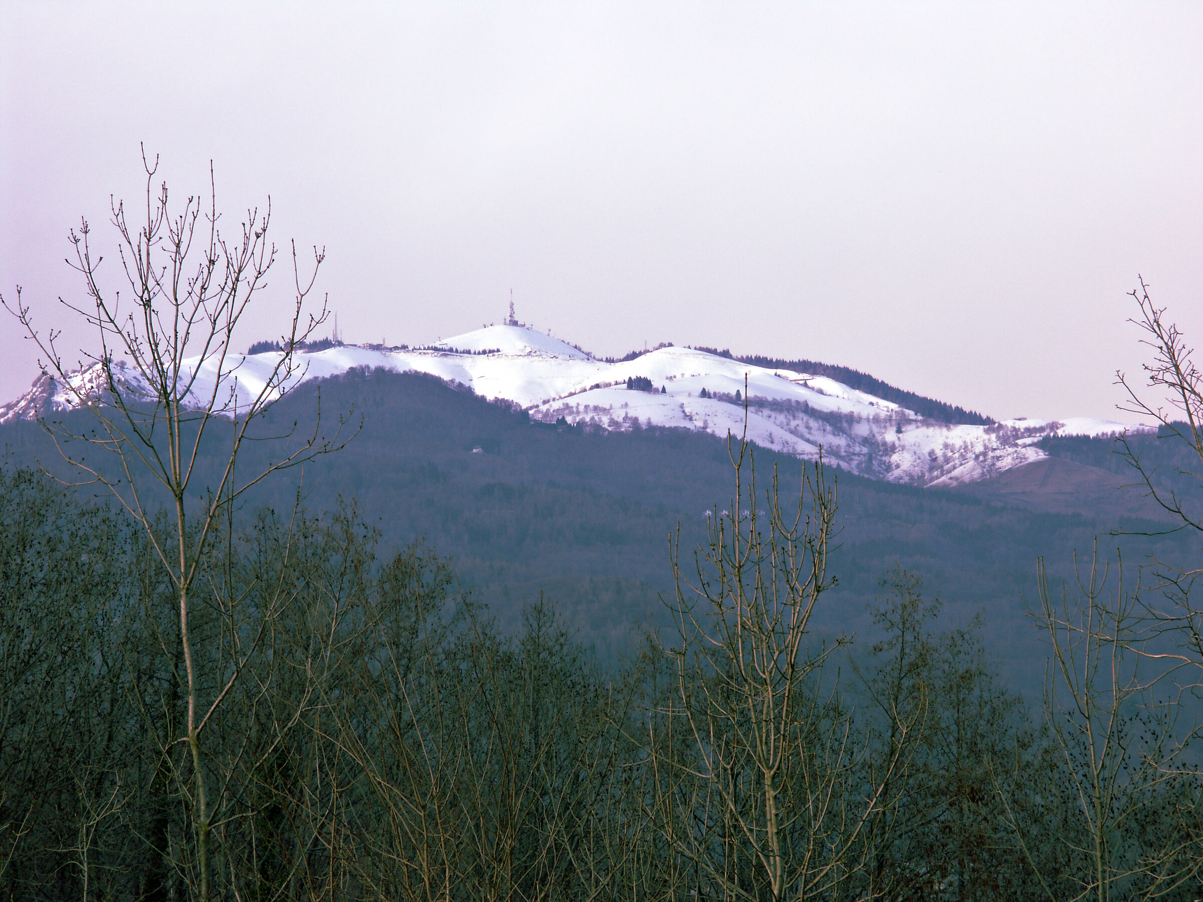 Il Mottarone con la neve