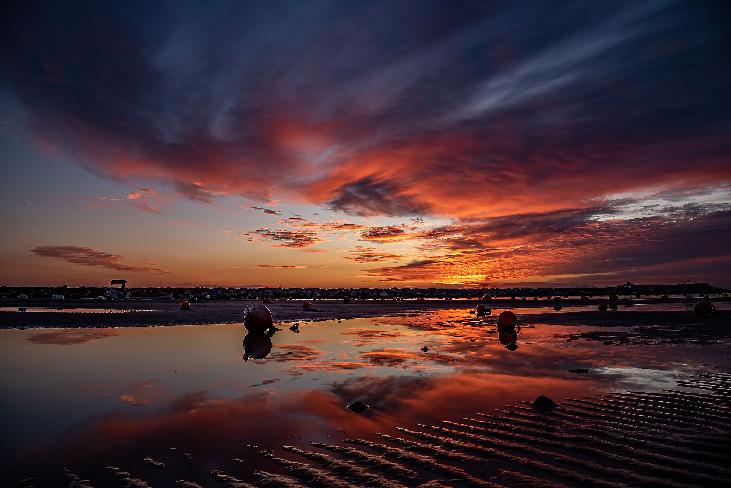 Sunset over the Gulf.