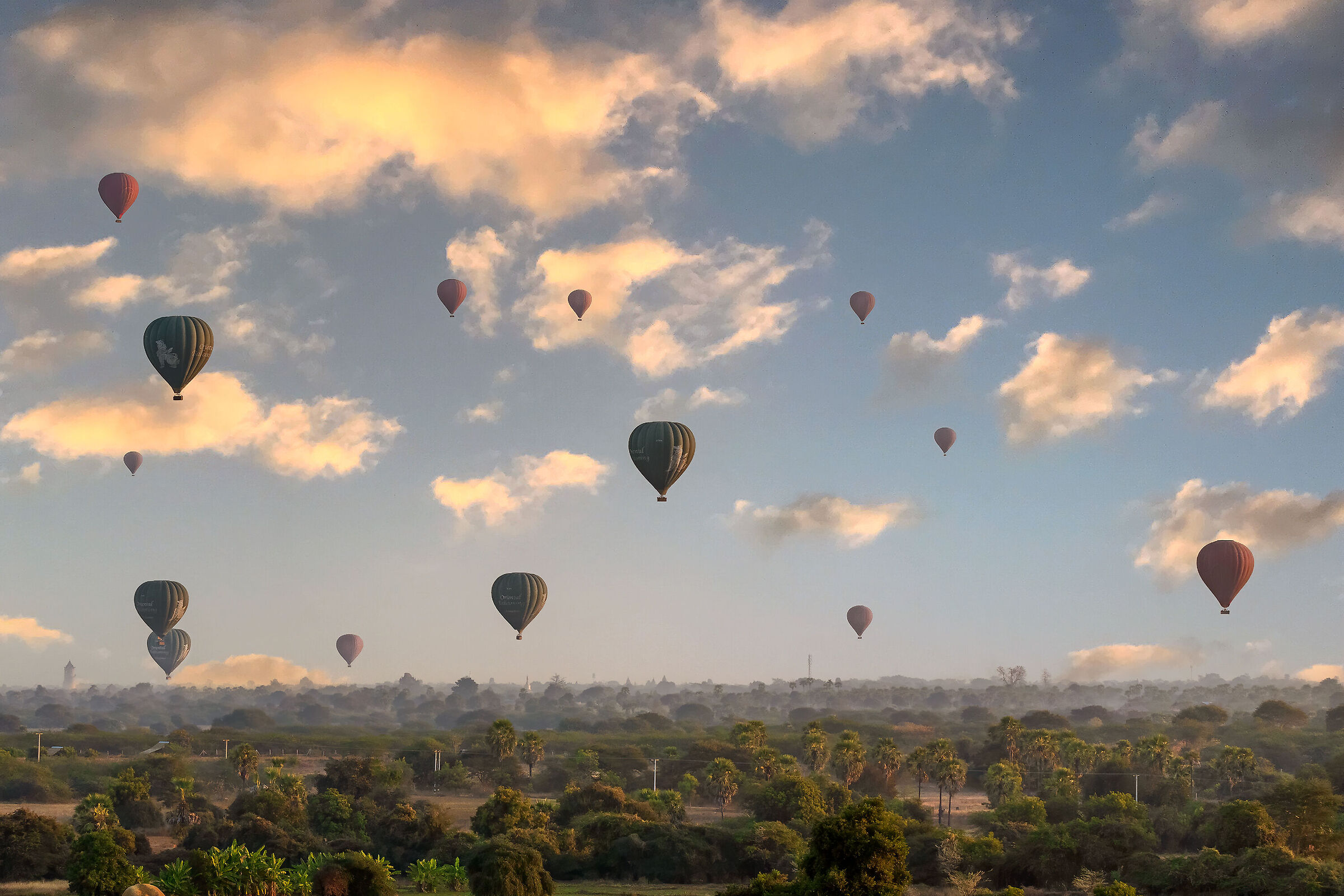 Ballooning over Bagan