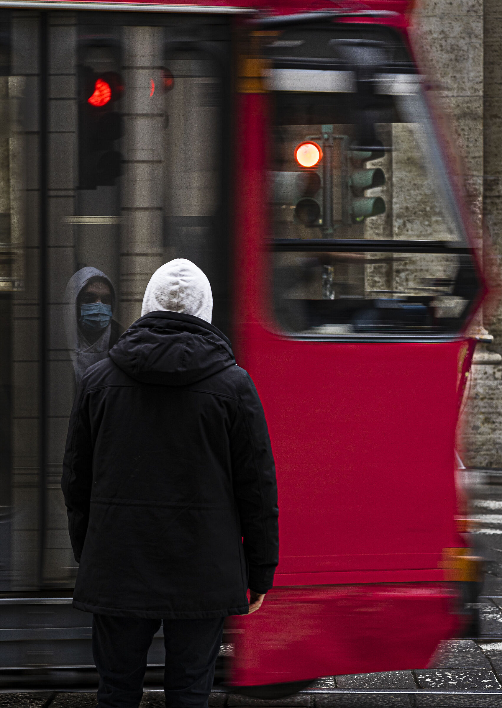 Red, Reflection, Mask