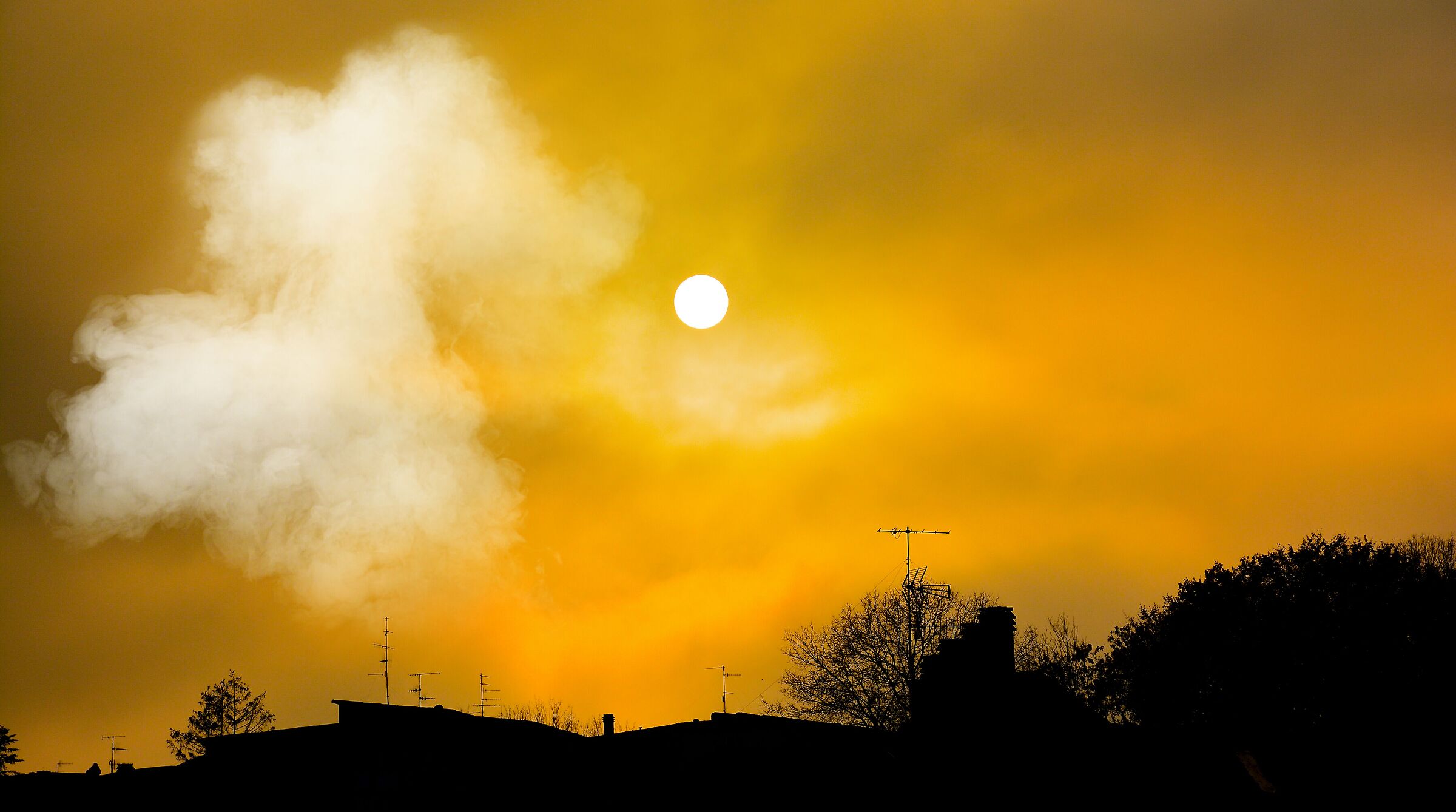 View from the balcony of the house