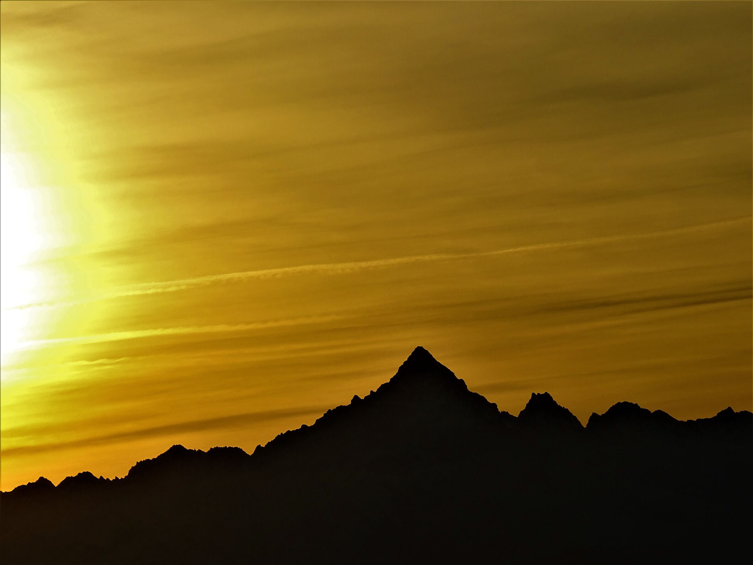 tramonto sul Monviso 26.12.2020