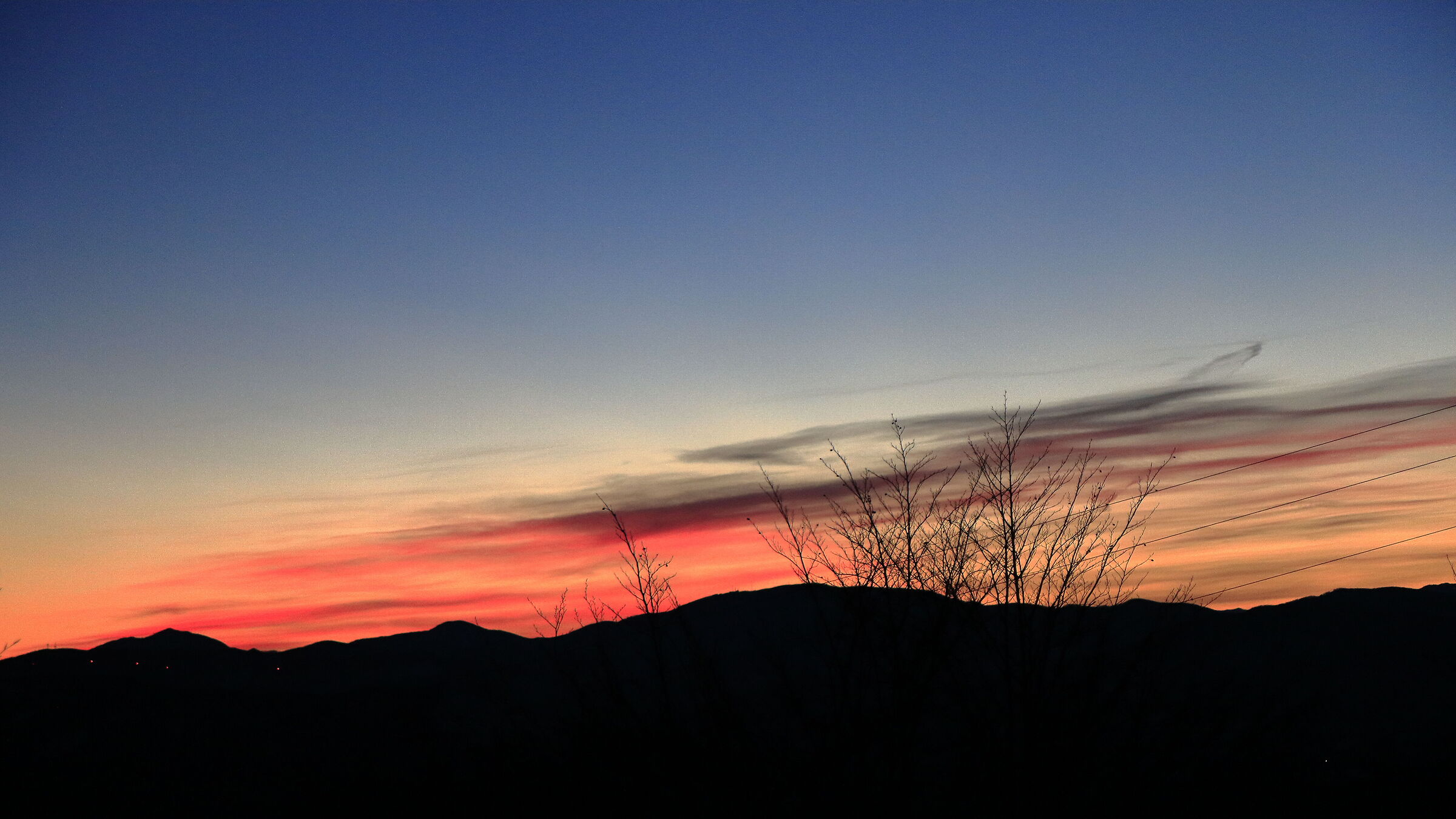 Tramonto sulle Alpi Marittime