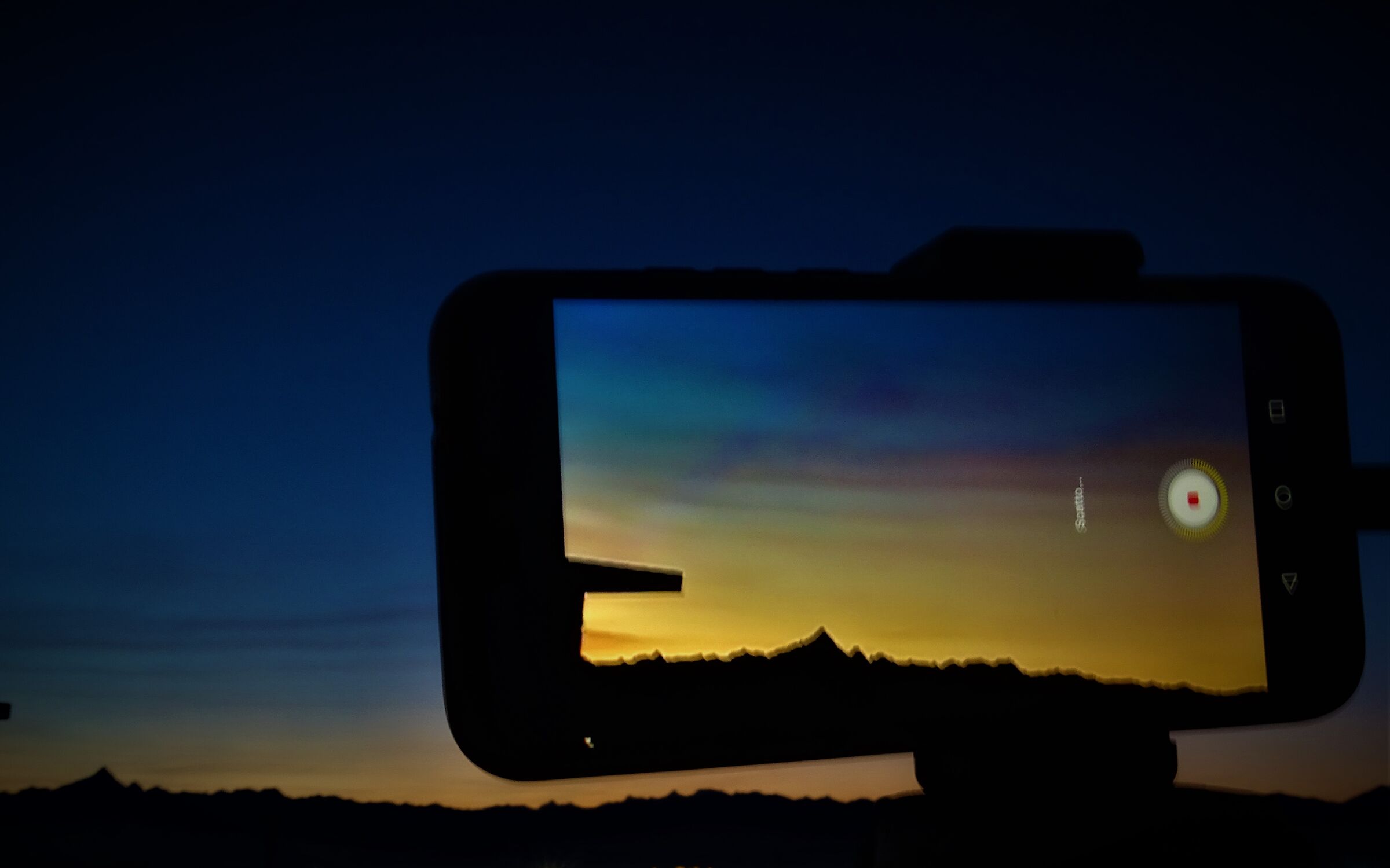 tramonto sul Monviso 26.12.2020 con time lapse...