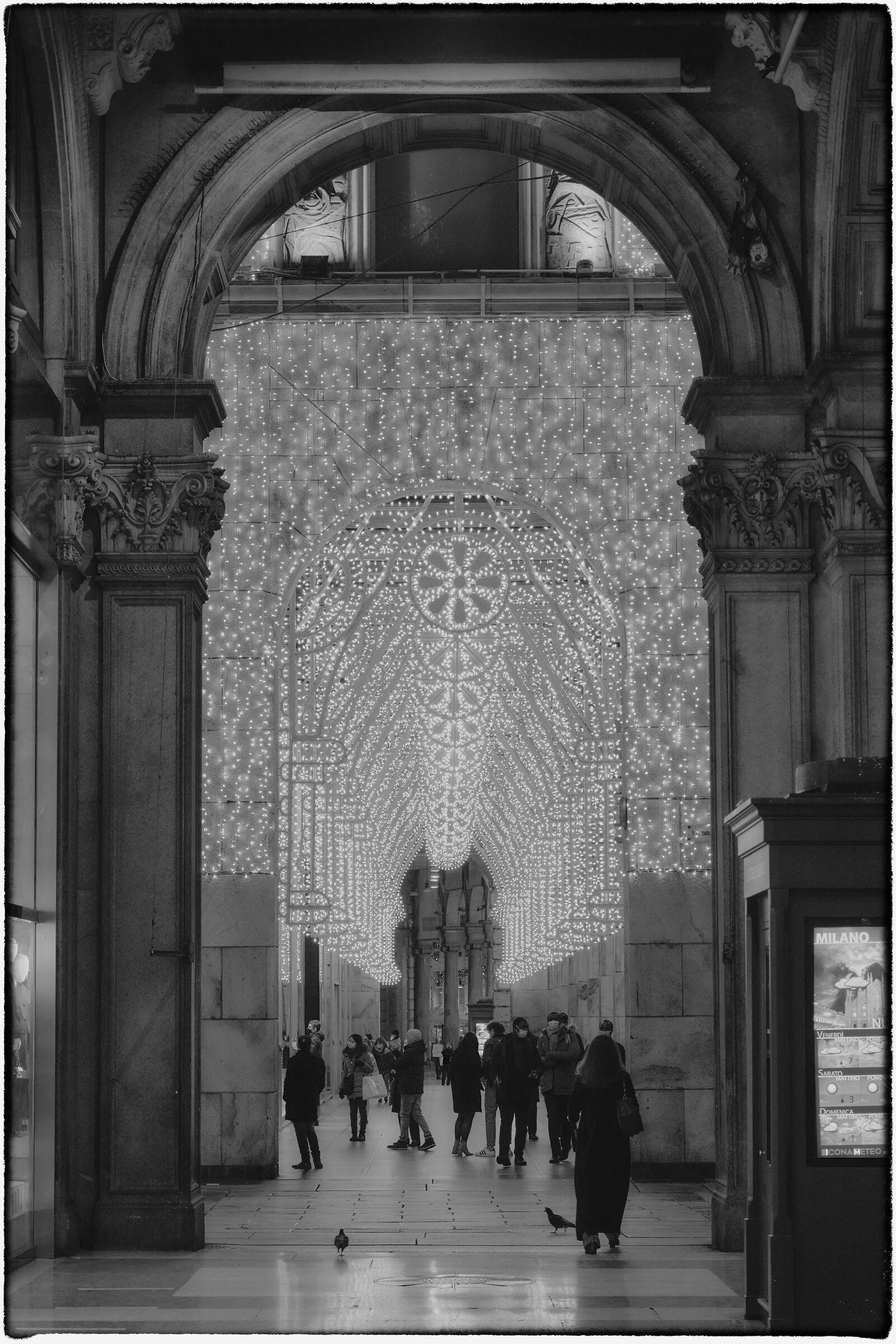 Portici Piazza Duomo Milano, Natale 2020