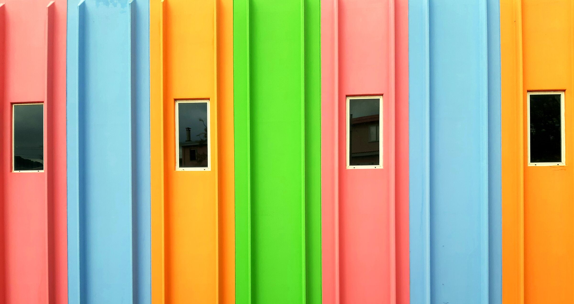 una palestra a colori