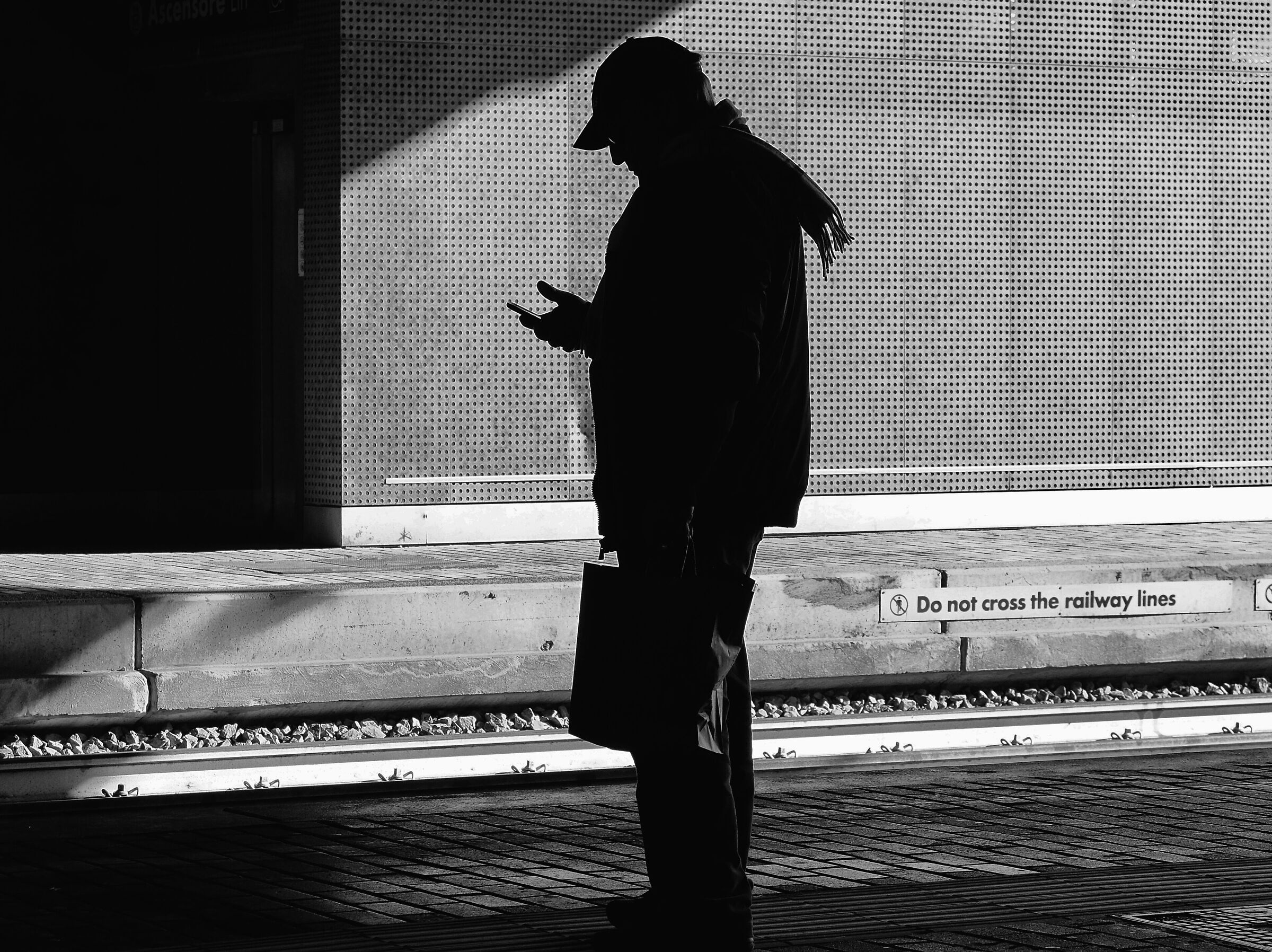 Waiting for the train