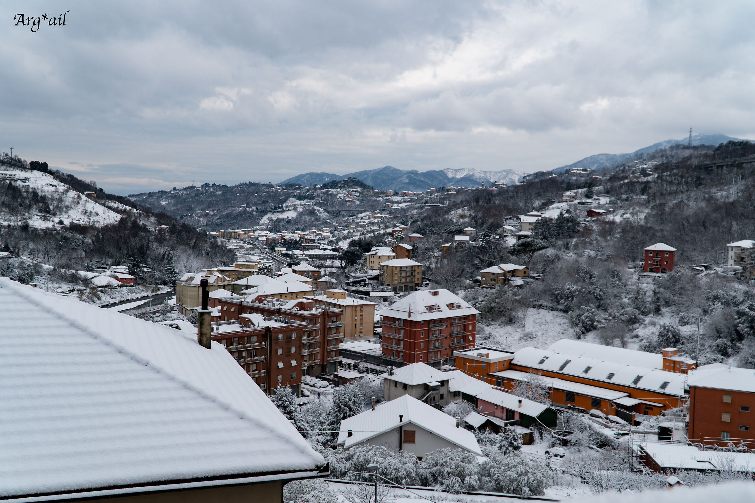 Snowy valley