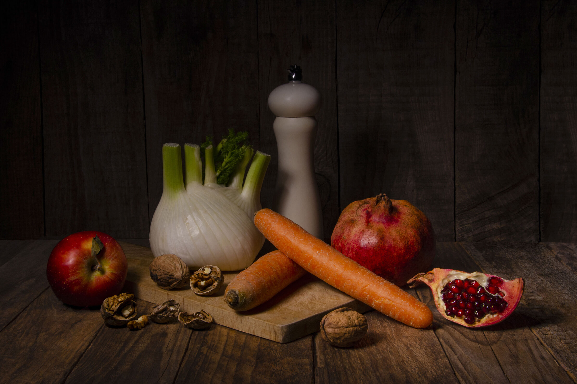 Preparando un'insalata... light painting
