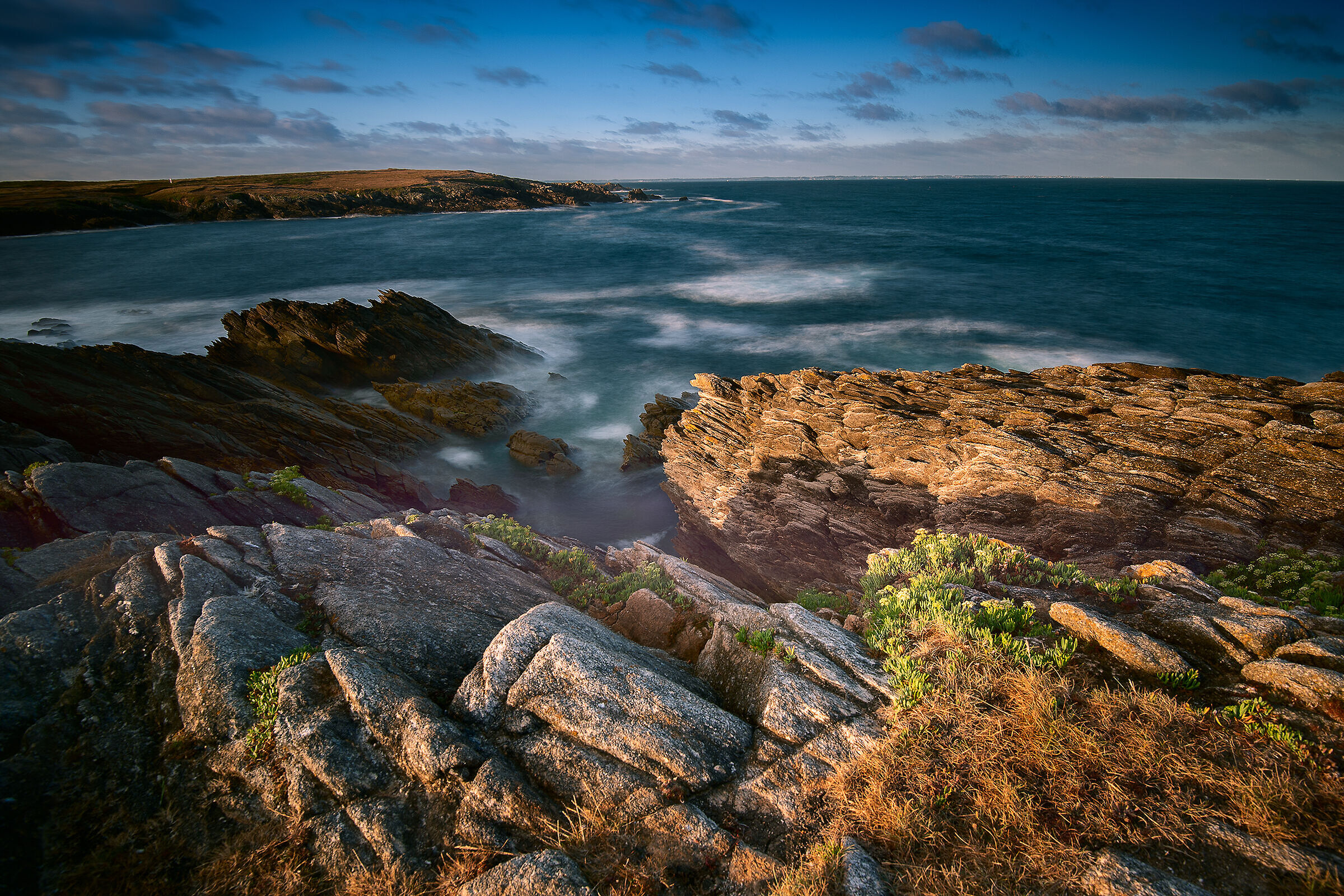 First rays on the cliff