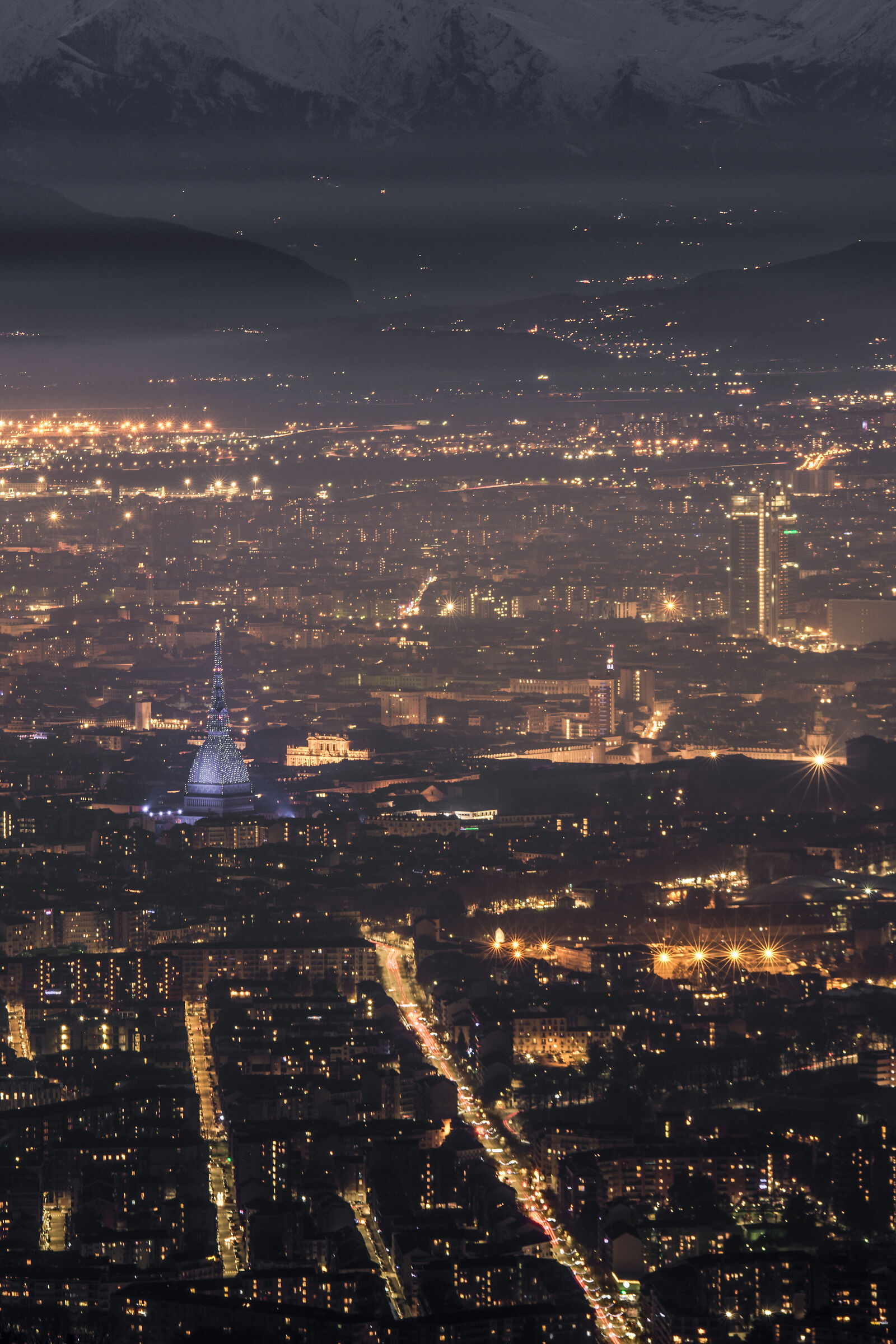 Turin at night