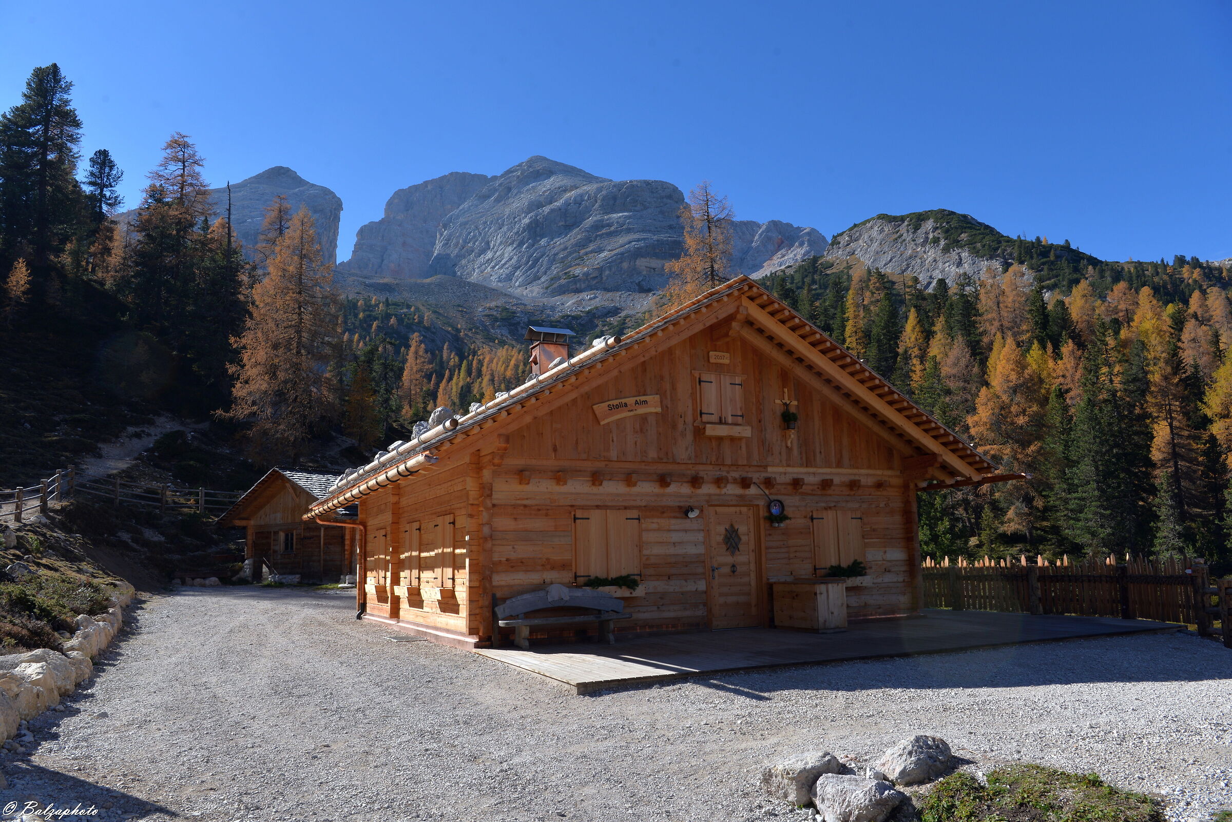 Malga Stolla in Prato Piazza mountain architecture