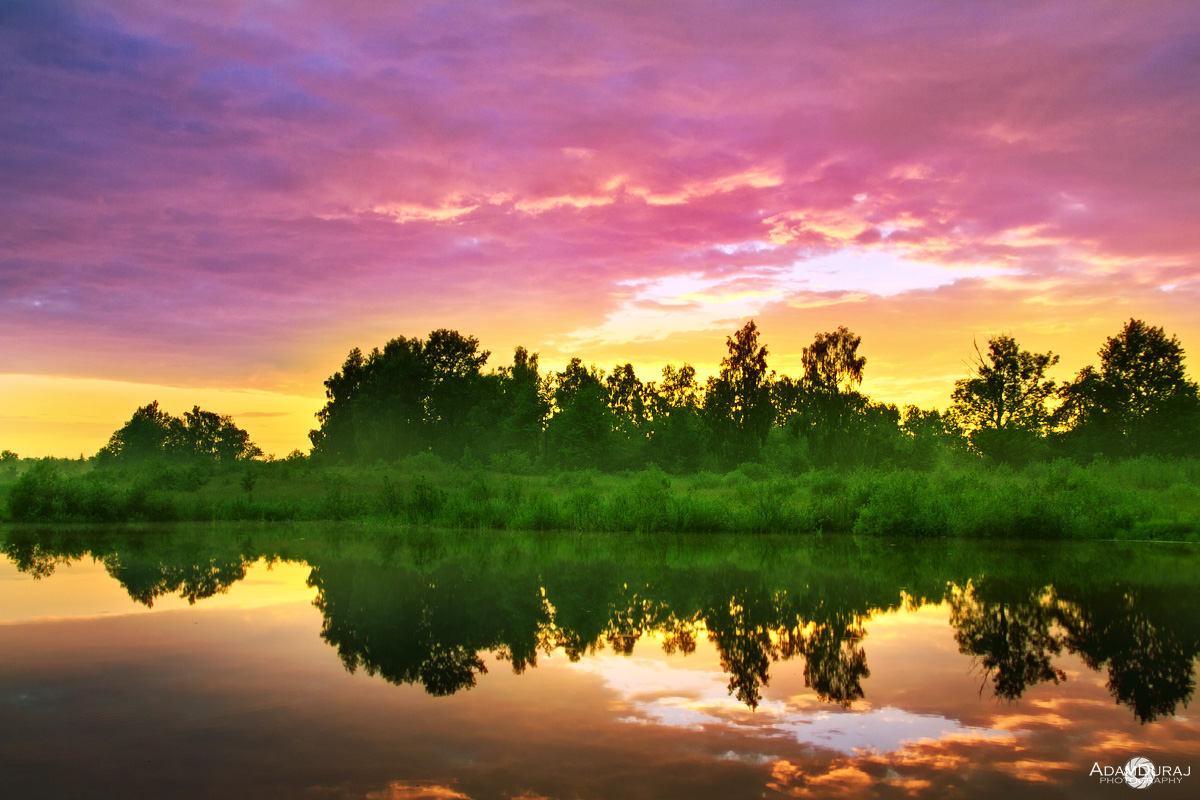 With a little bit of mist