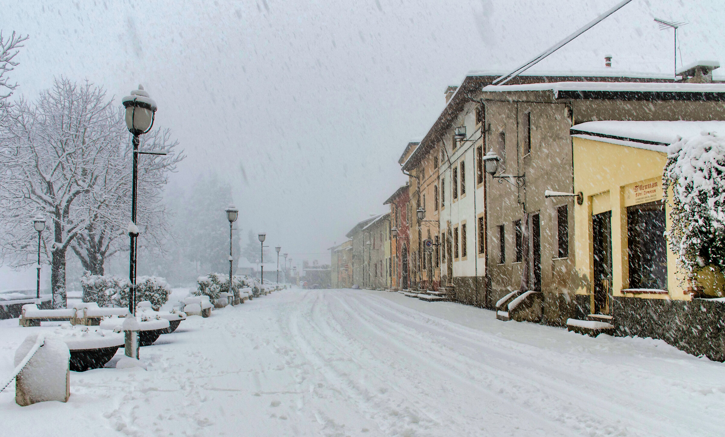 Snowfall in Castello