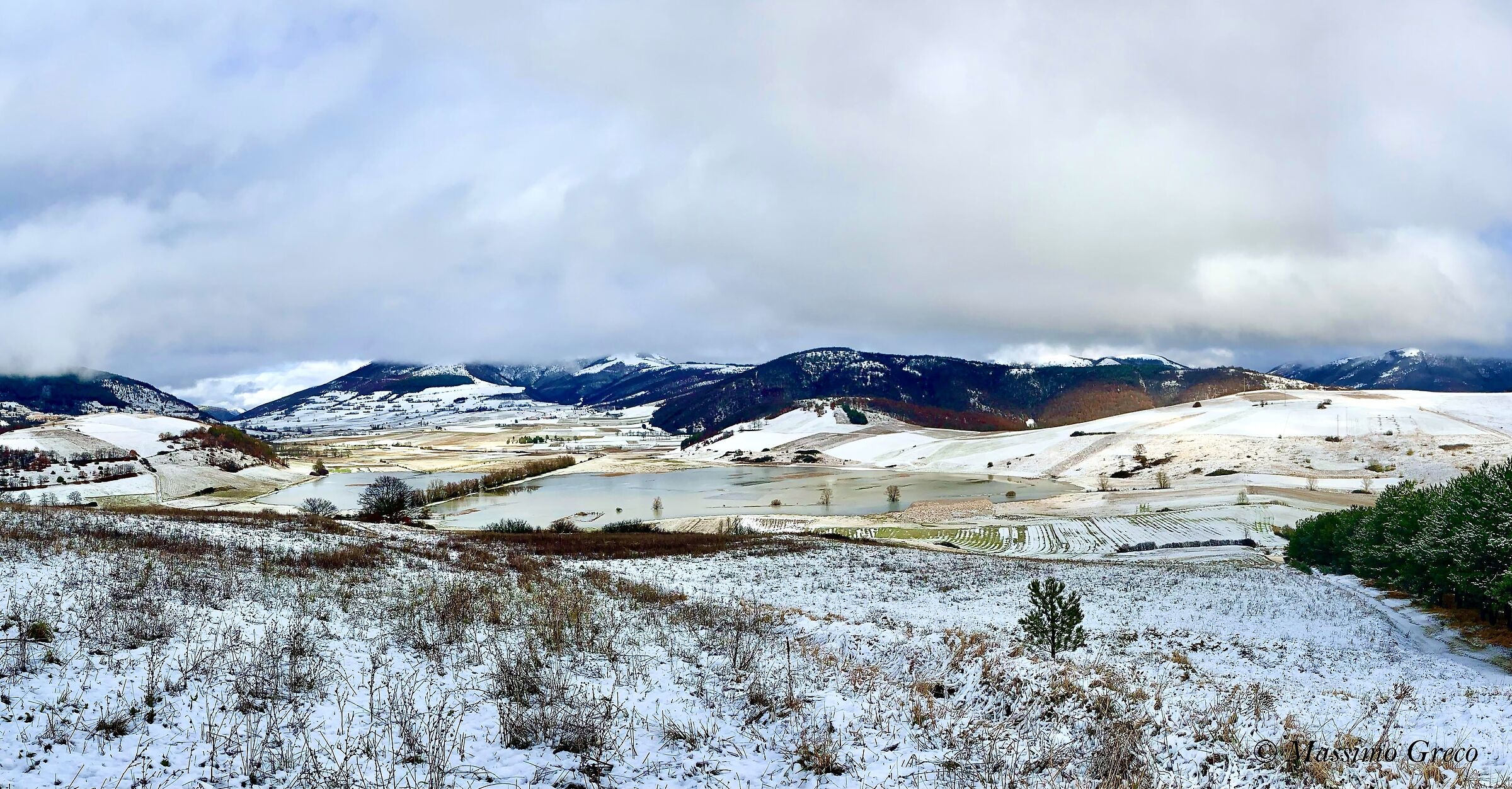 Il Piano di Annifo (Pg) con la neve
