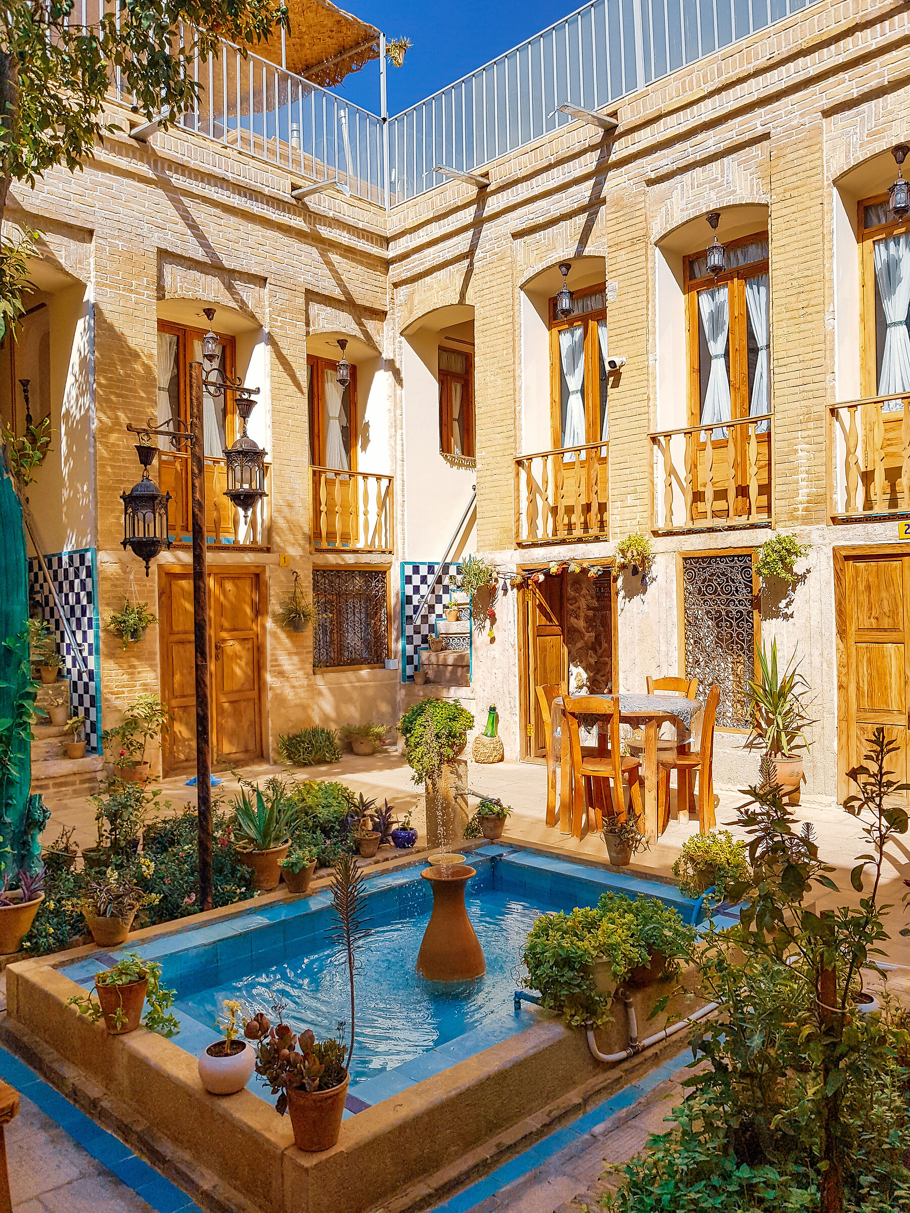 Courtyard of a traditional Persian house, Shiraz