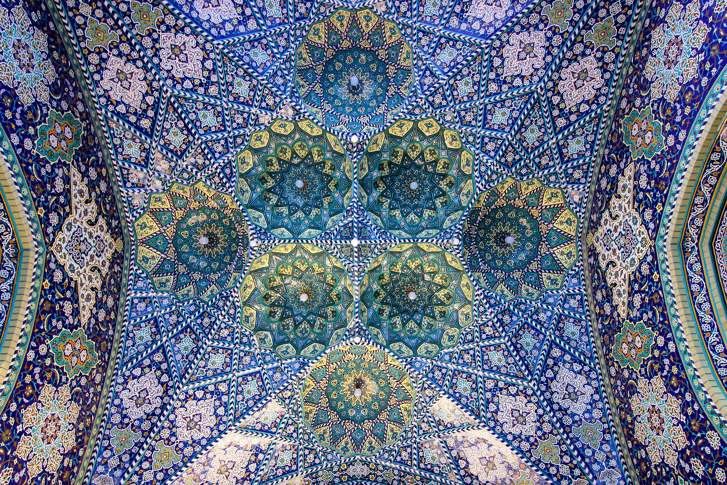 Vault decorated in the mausoleum of Fatima Masumeh, Qom