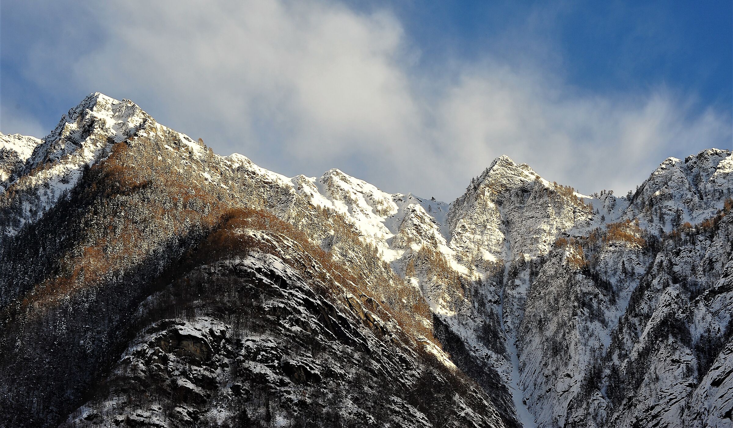 la montagna in inverno