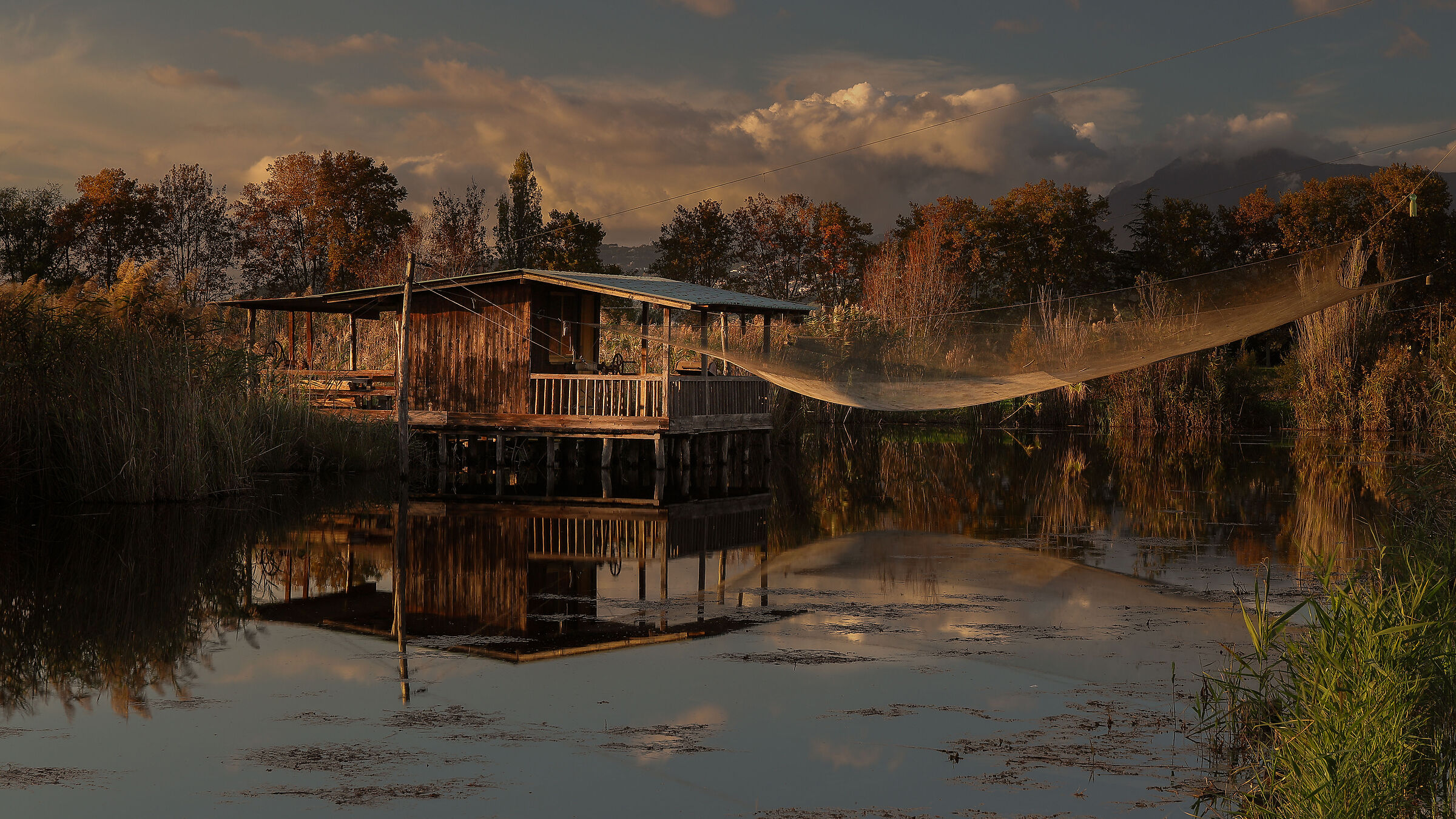 Fishing nets in Massaciuccoli