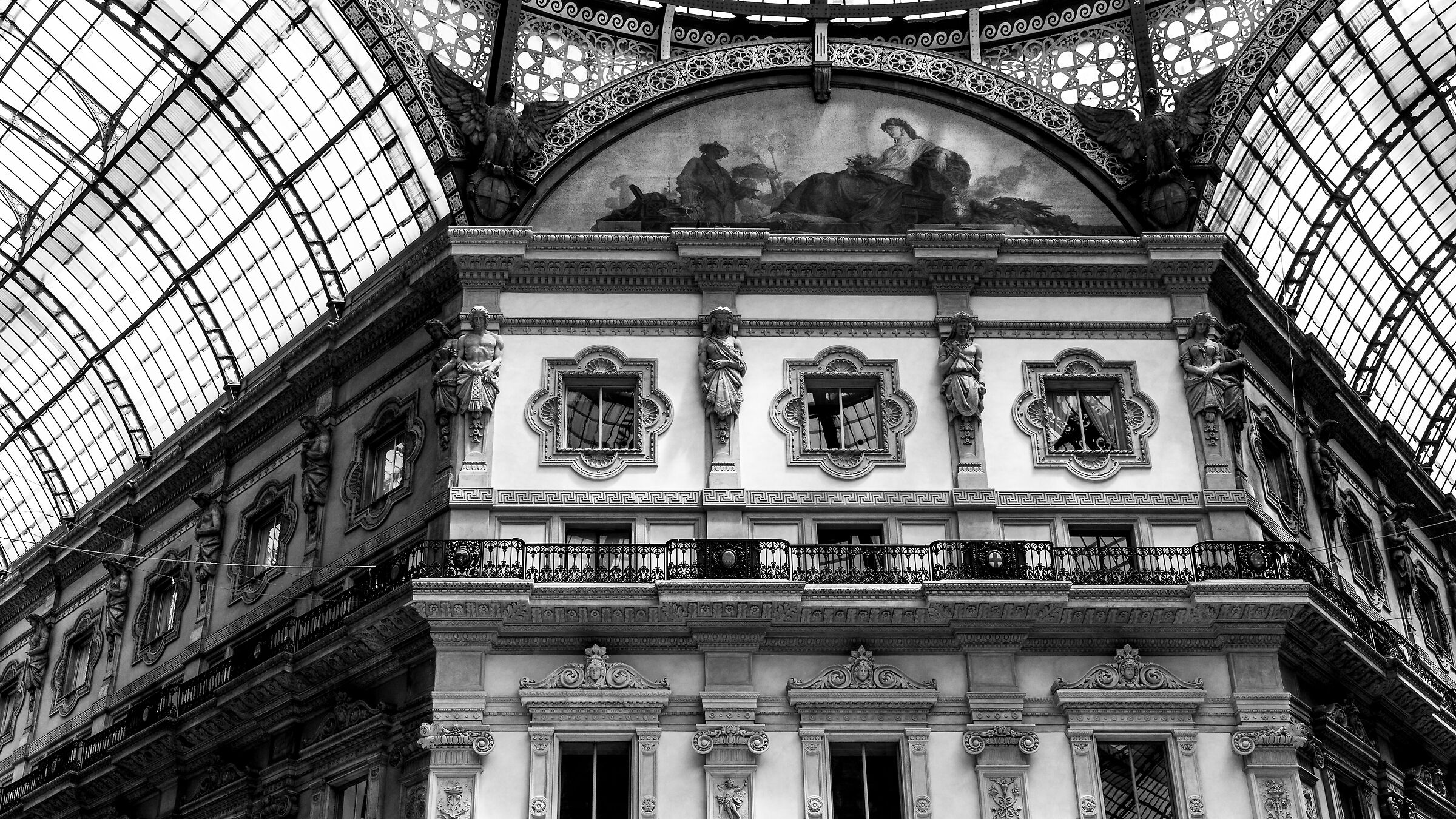Milan, in the gallery.