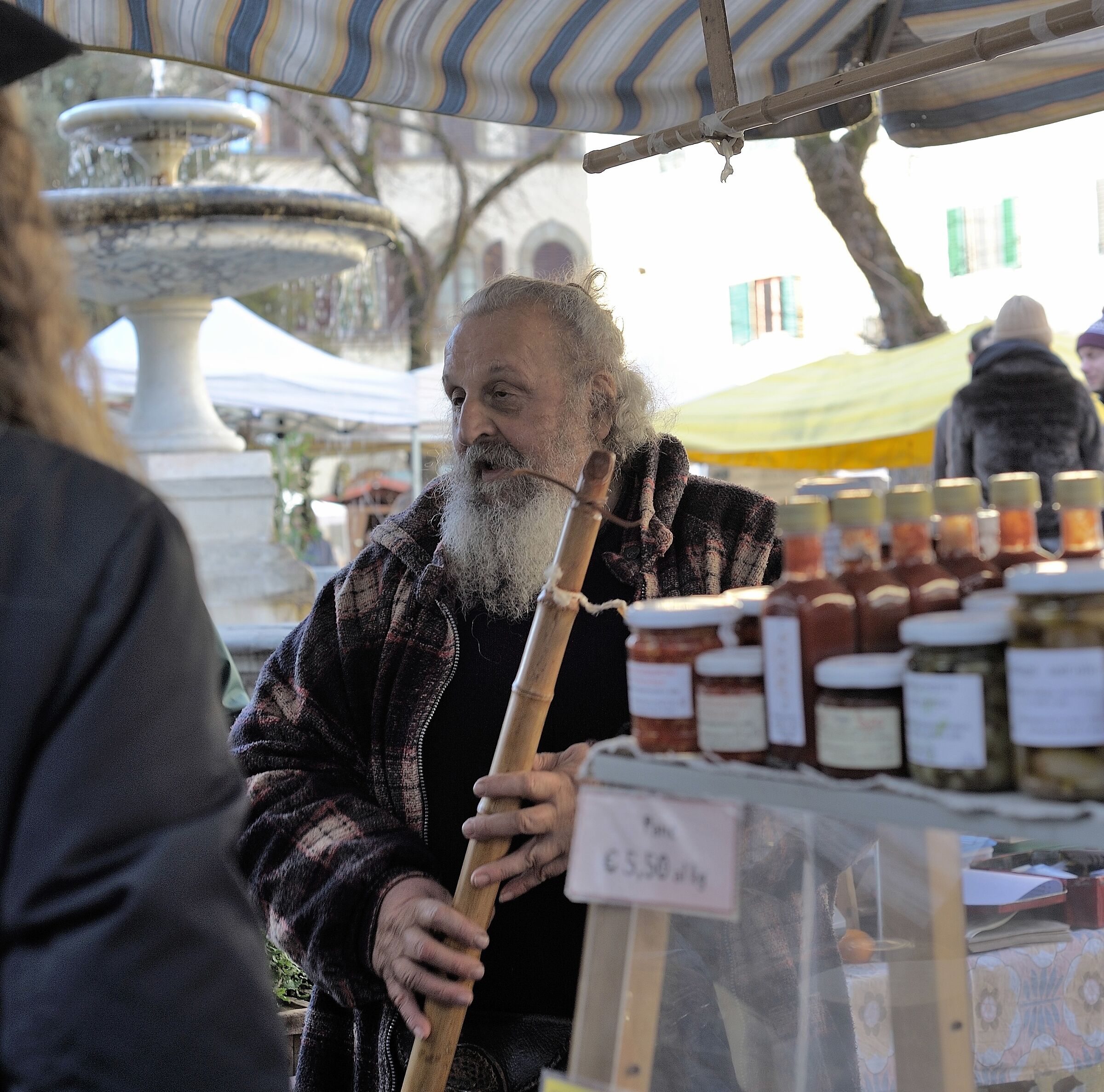 Florence, piazza santo spirito before covid.