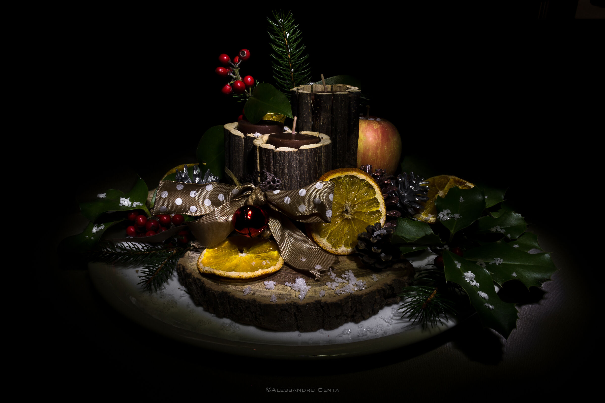 Light Painting natalizio