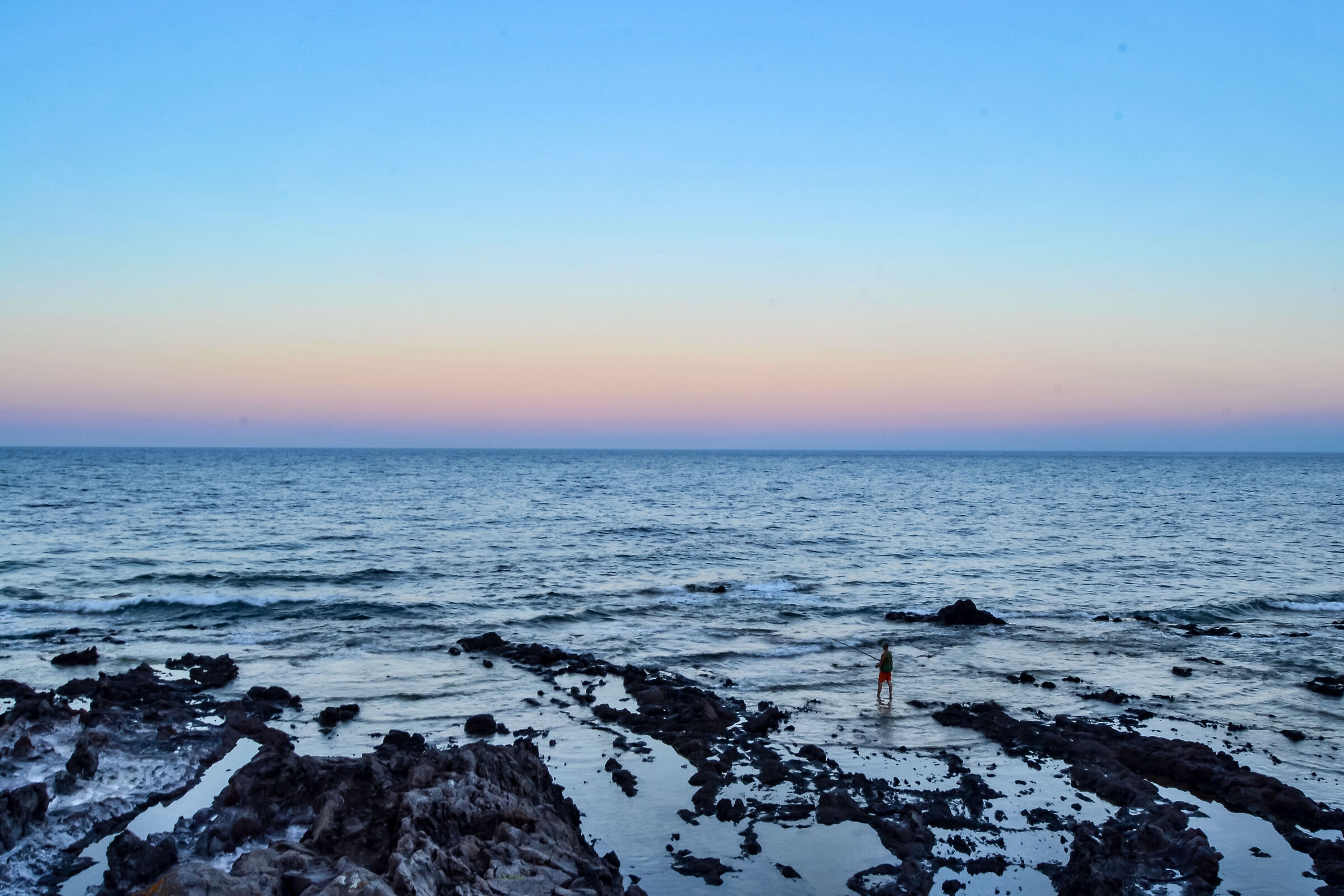 Fisherman in Cala Gonone