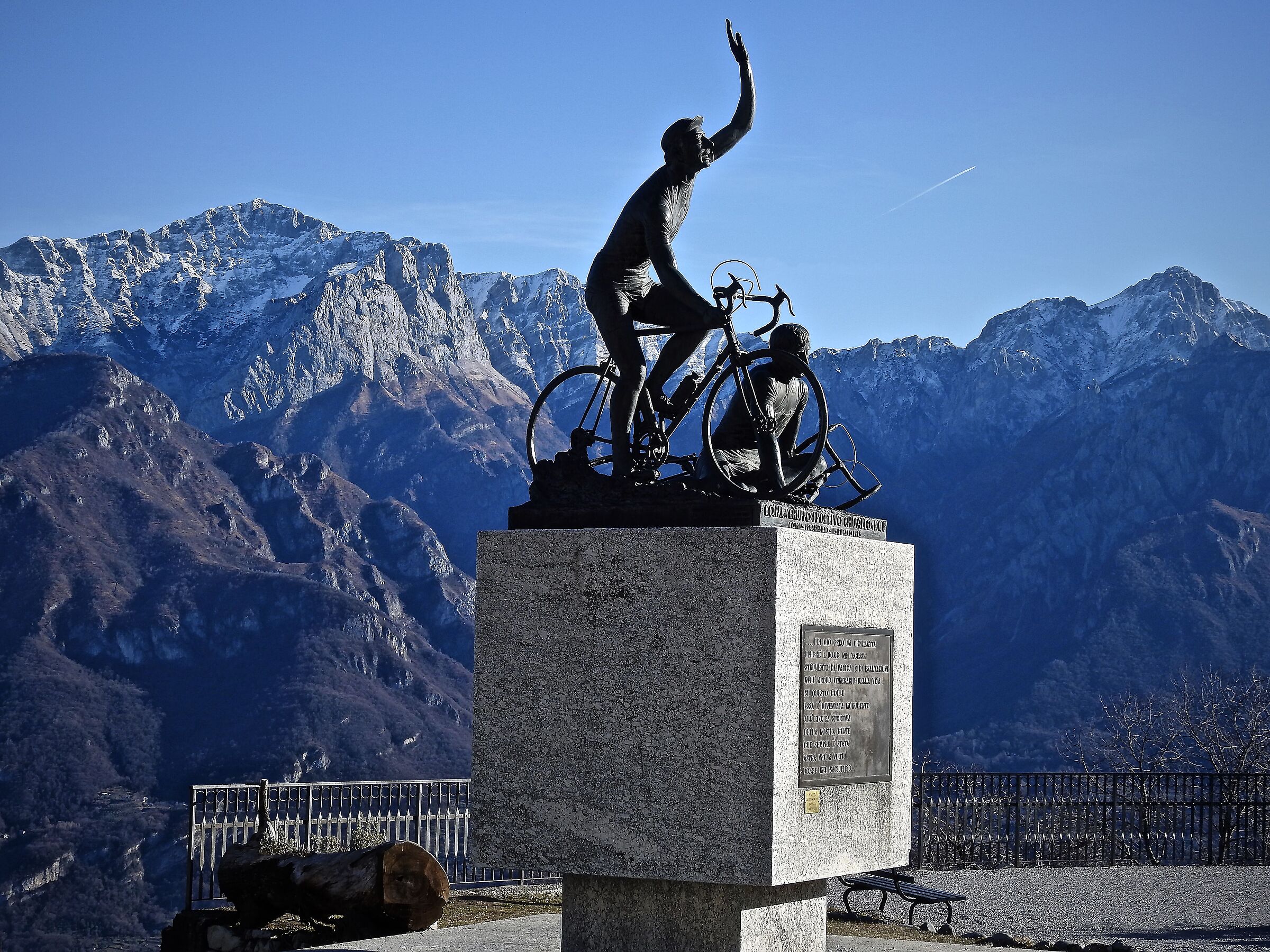 Monument dedicated to cyclists! Madonna del Ghisallo