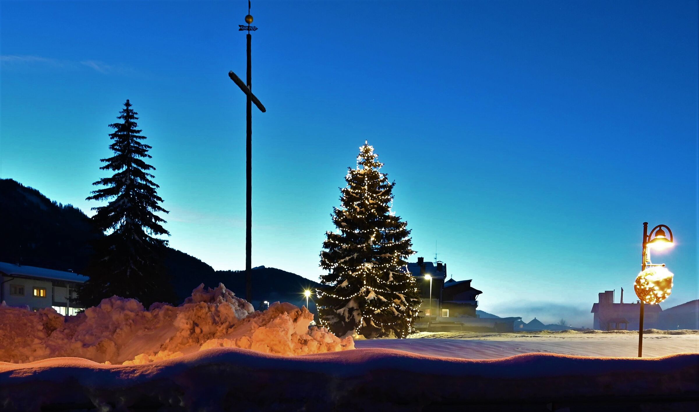 When the blue hour arrives in Dobbiaco