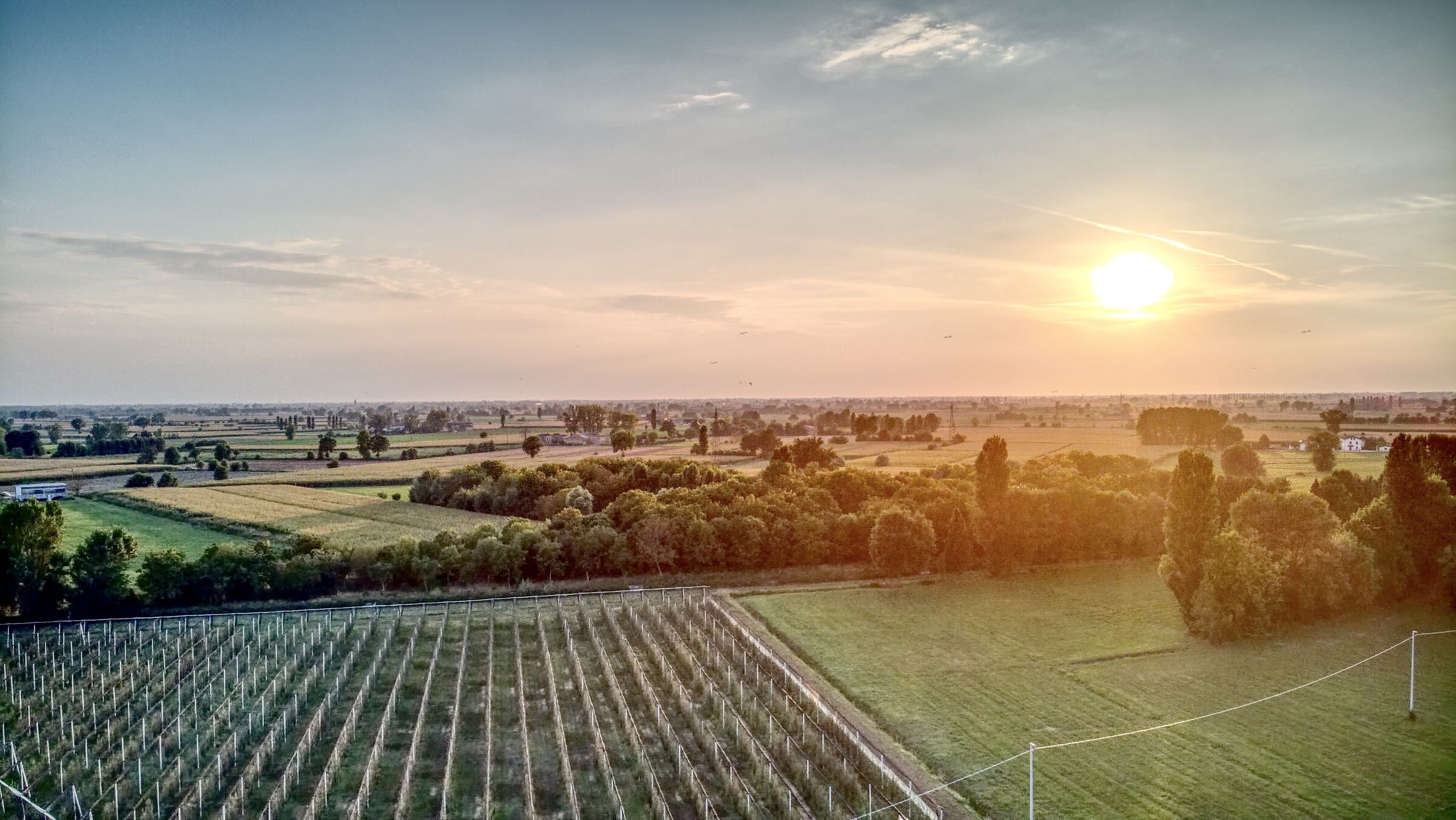 Tramonto in campagna