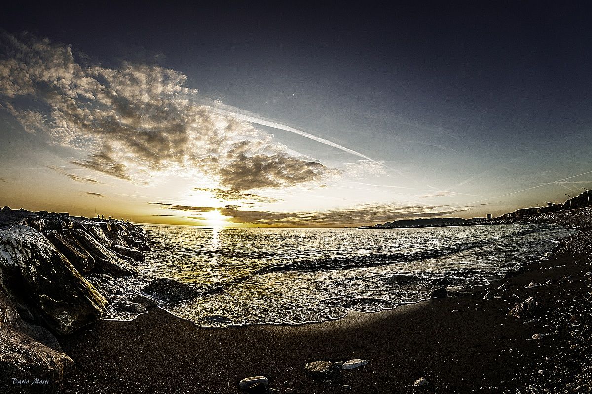 Sunset at Marina di Massa