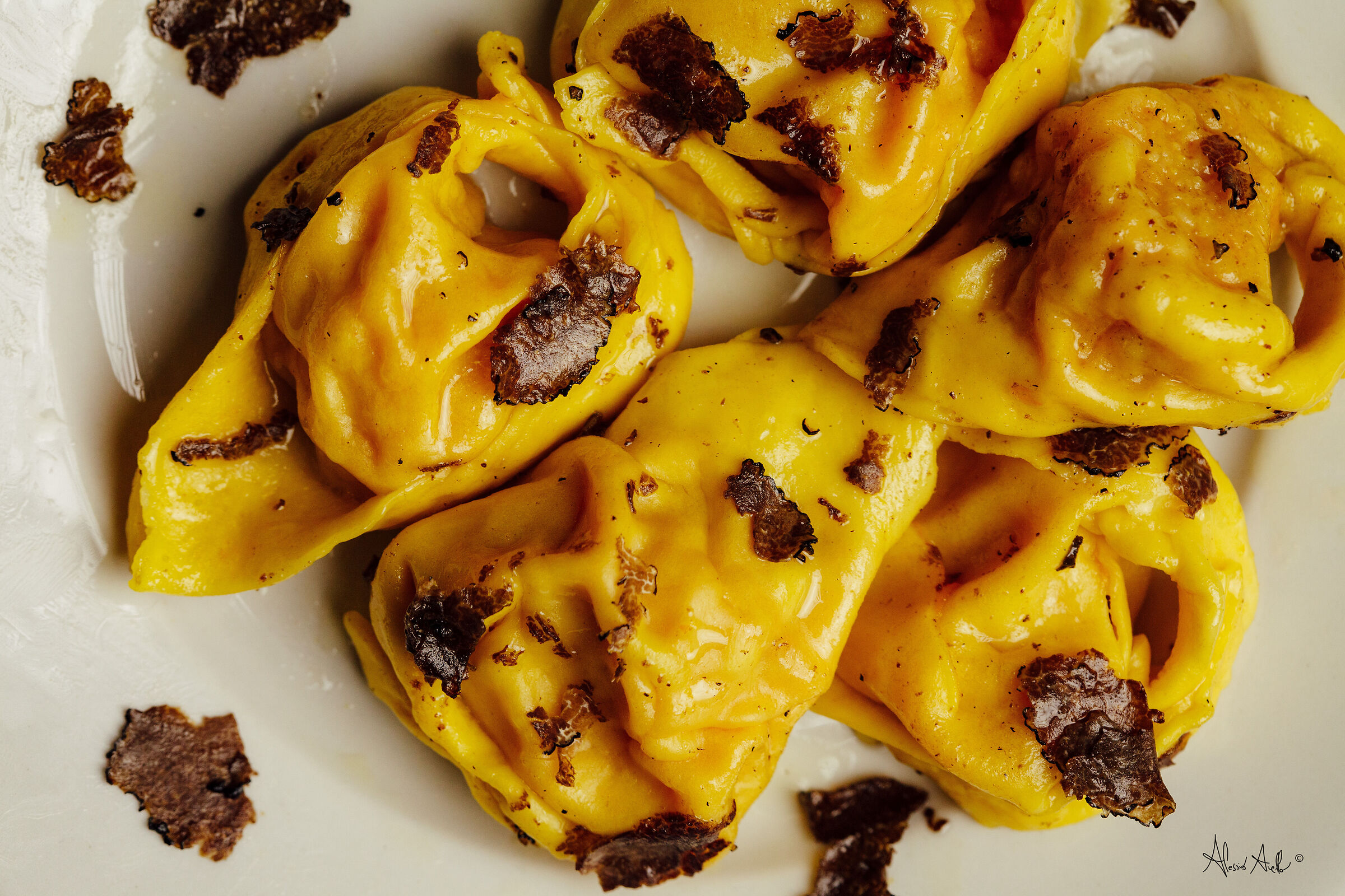 Cappellacci di zucca con tartufo nero