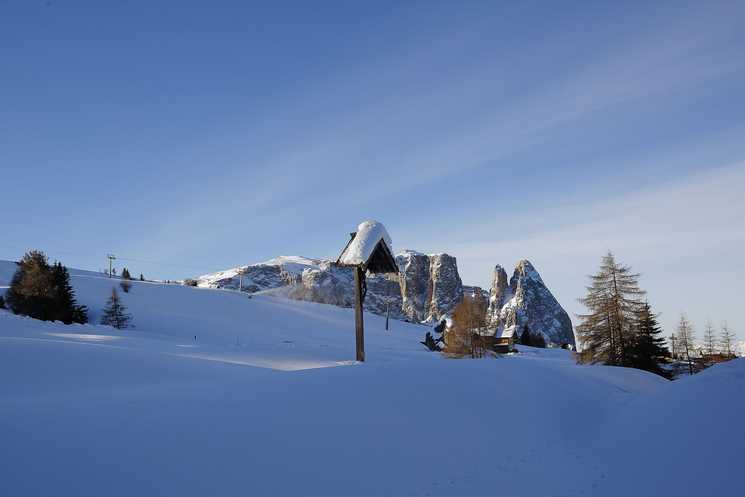 The Sciliar as seen from the Alpe di Siusi