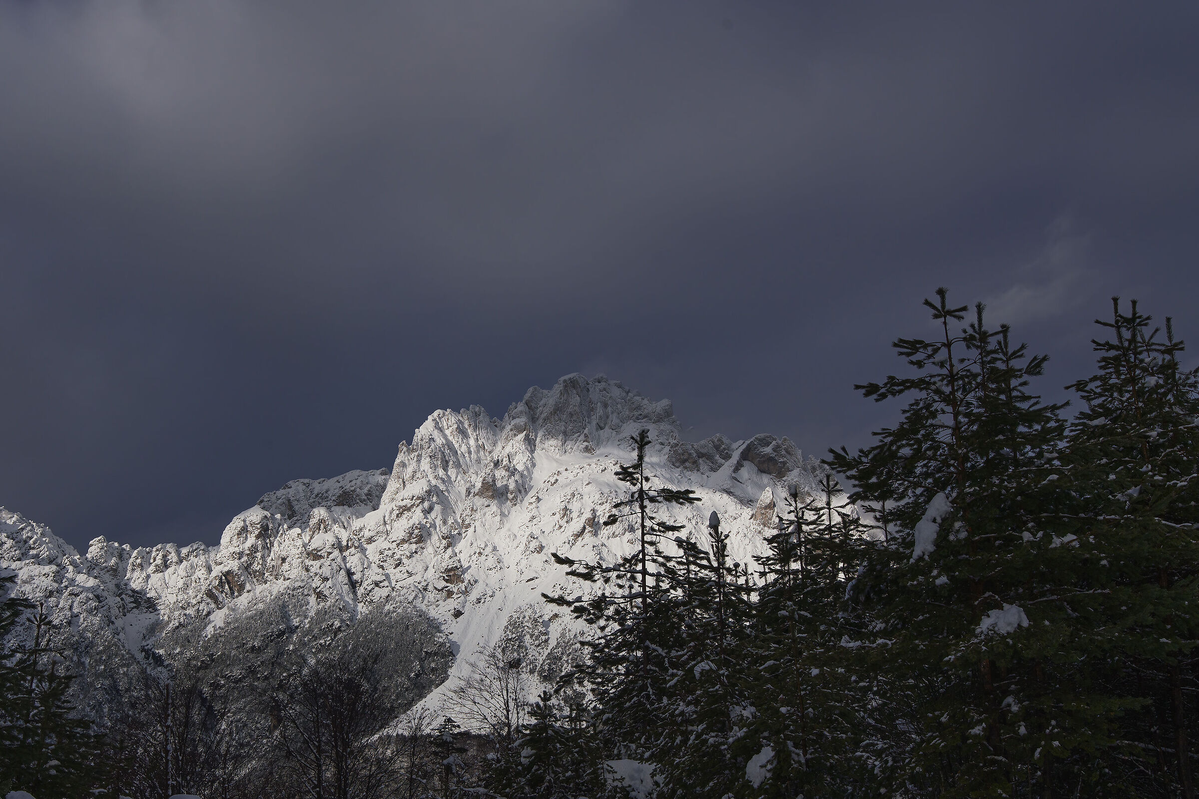Carnic Alps after snowfall