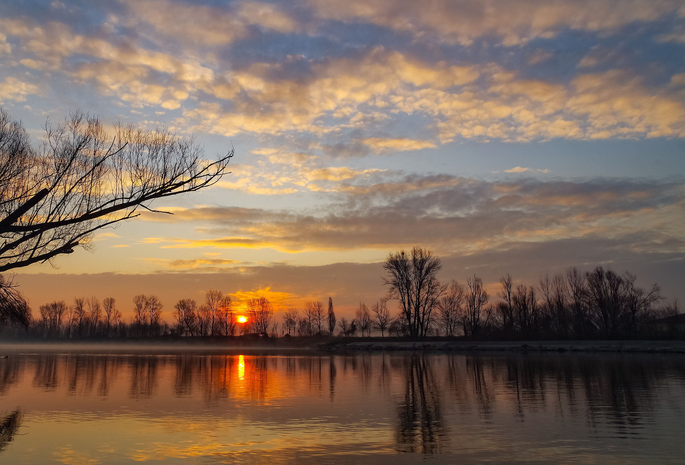 Sunrise in Cassano d'Adda
