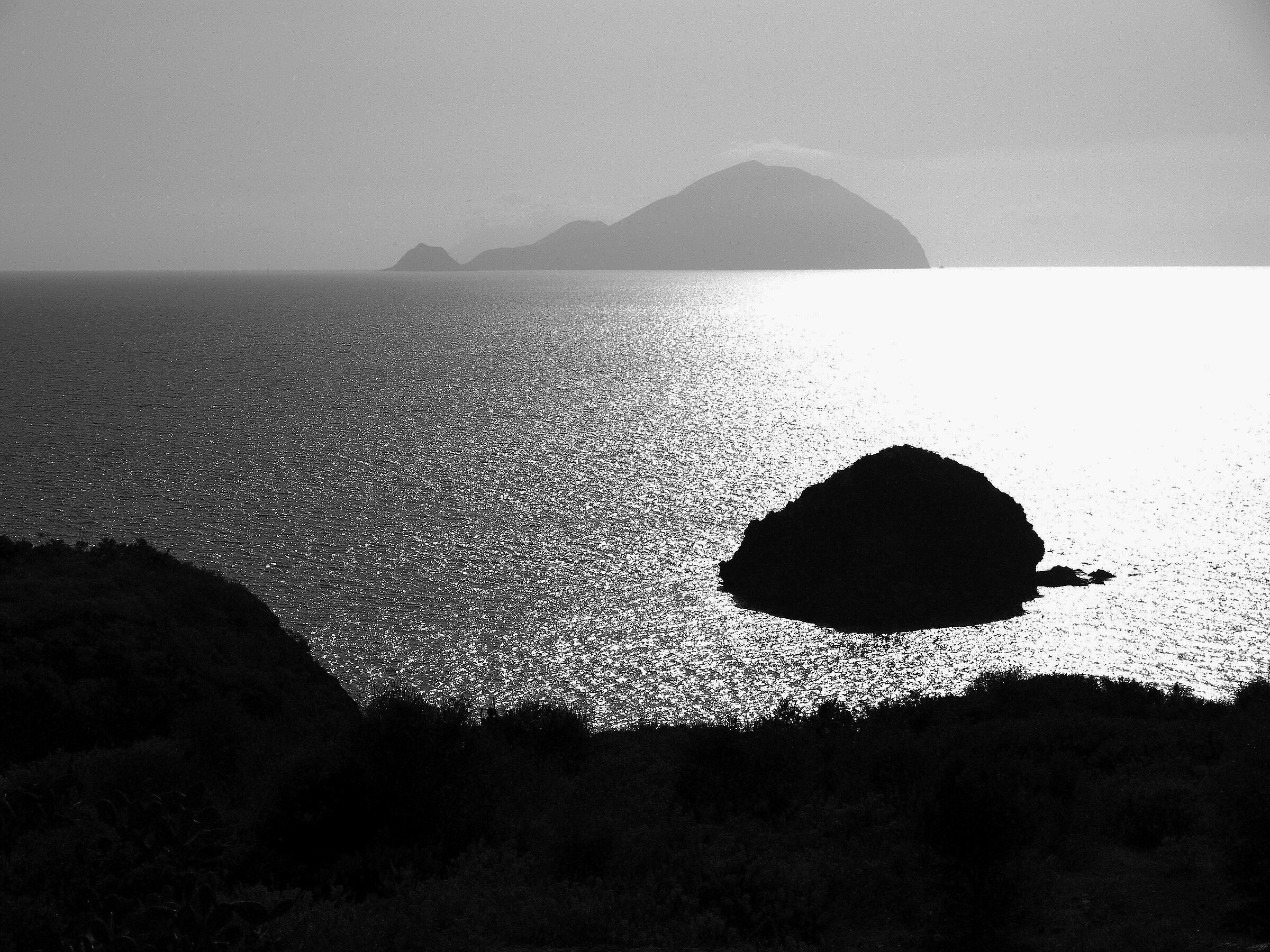 salina - pollara - tramonto