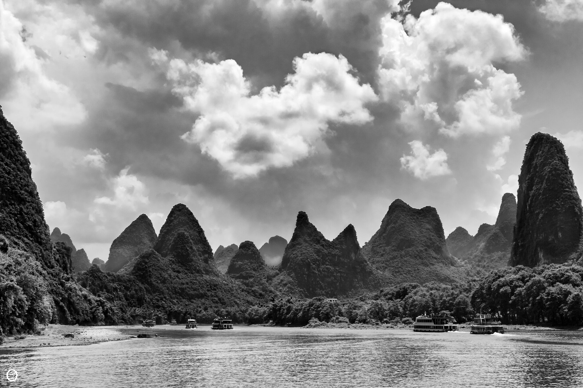 on the Li- Guilin River- China