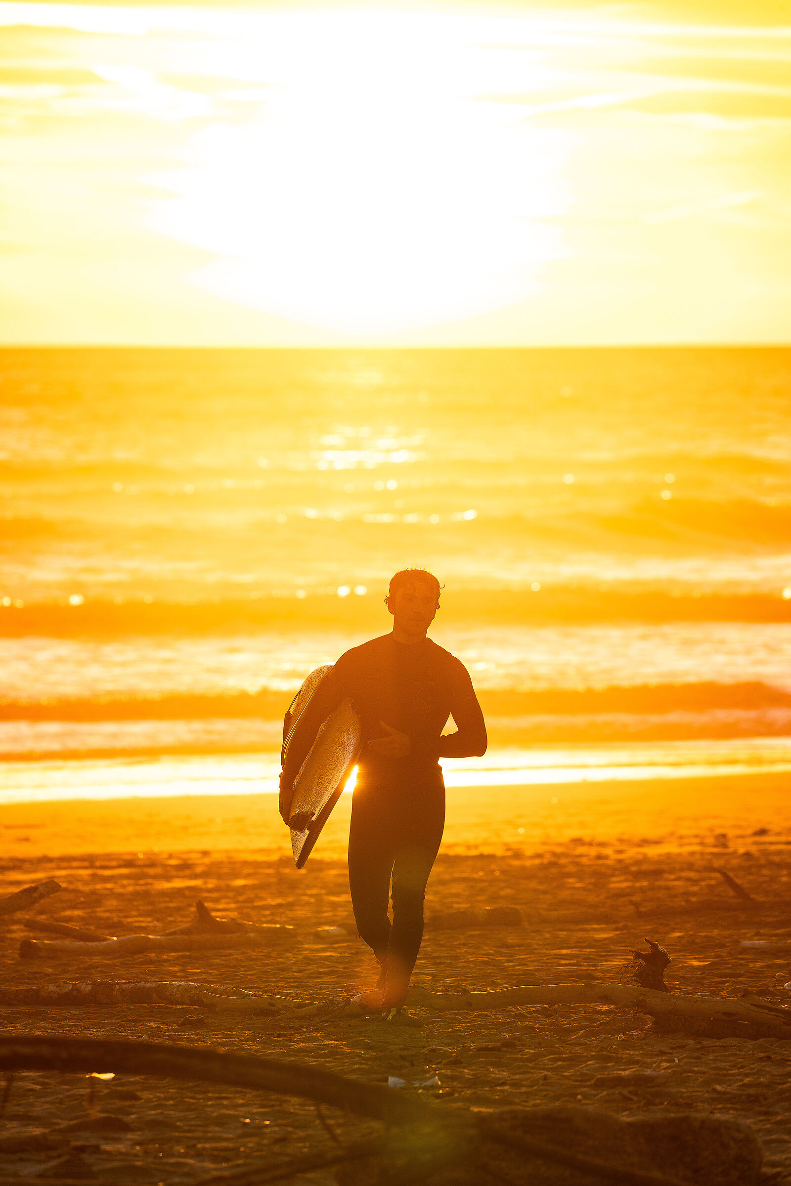 Sunset after a surf day - Tuscany