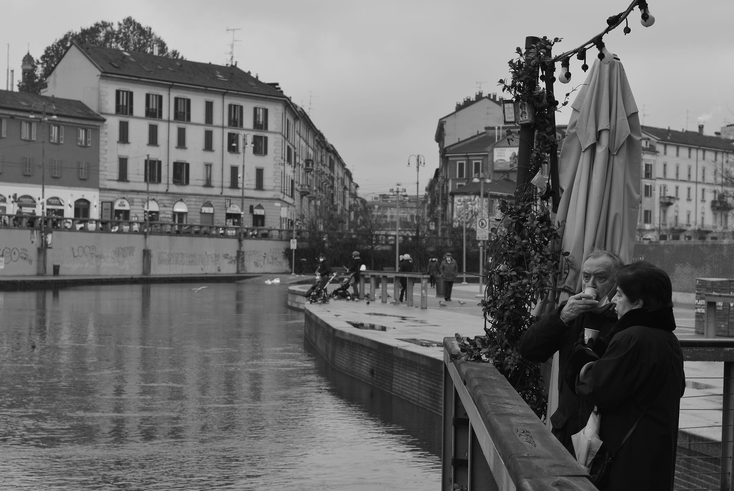 Milano-caffè sui Navigli