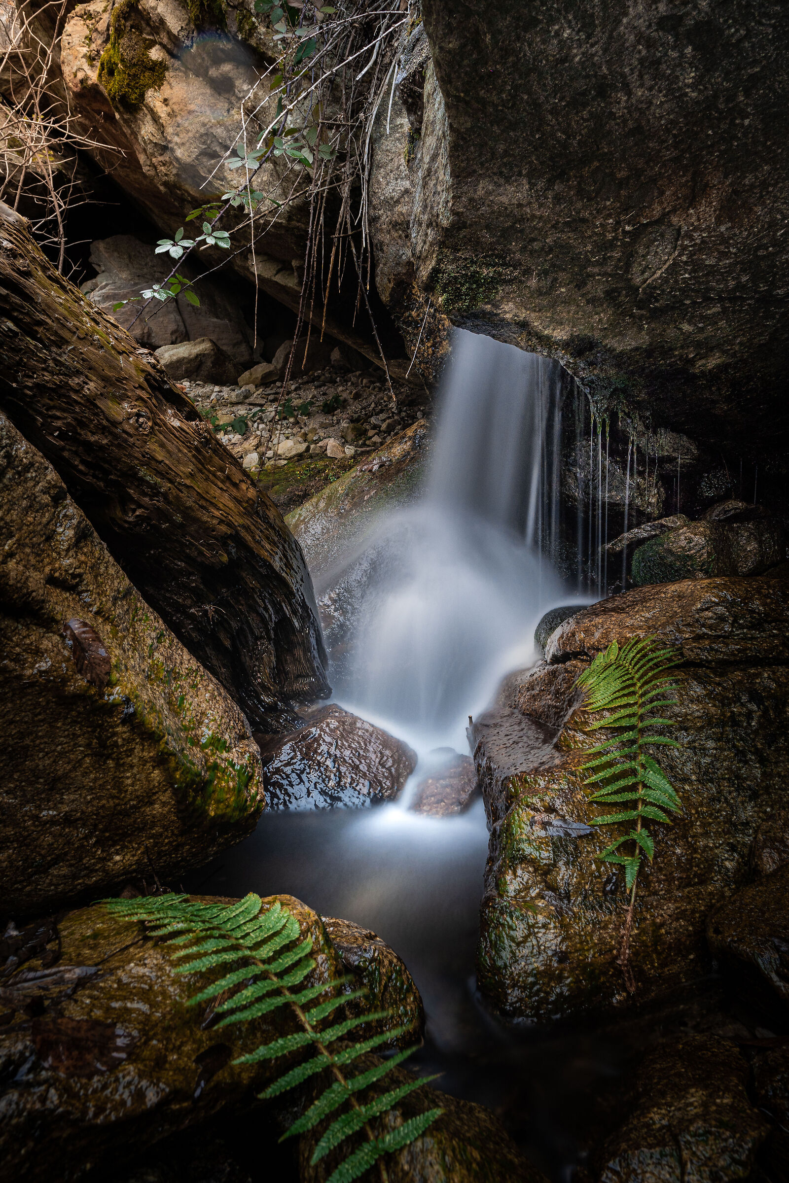 Long exposure of a small waterfall
