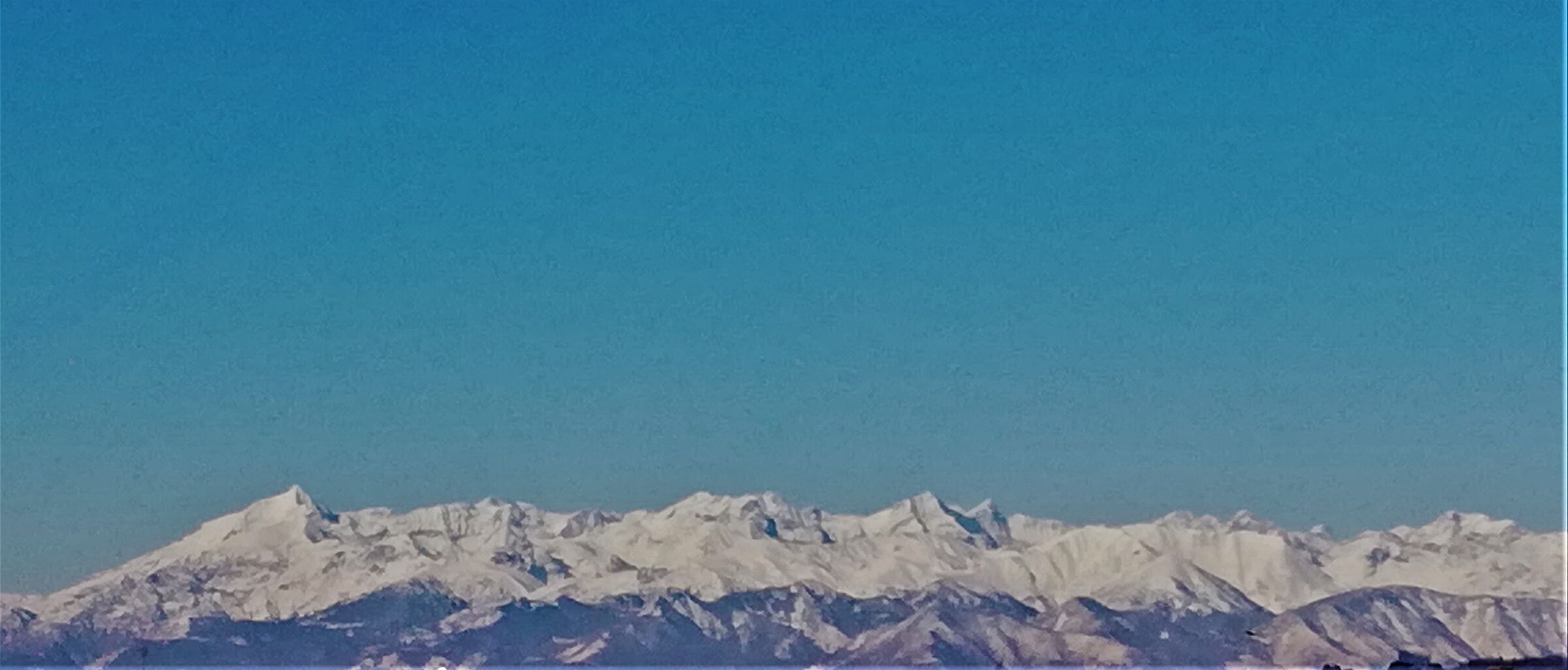 alpi occidentali innevate..