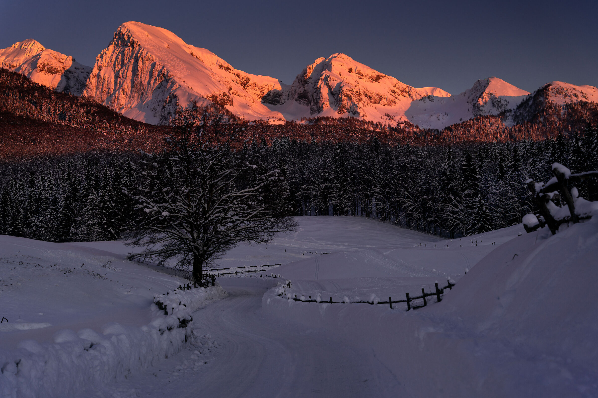 Col Indes in veste invernale