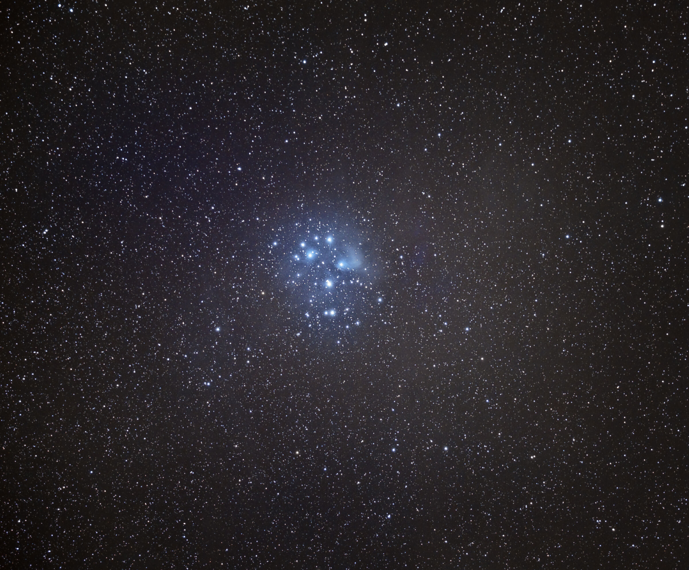 Wide field on the Pleiades