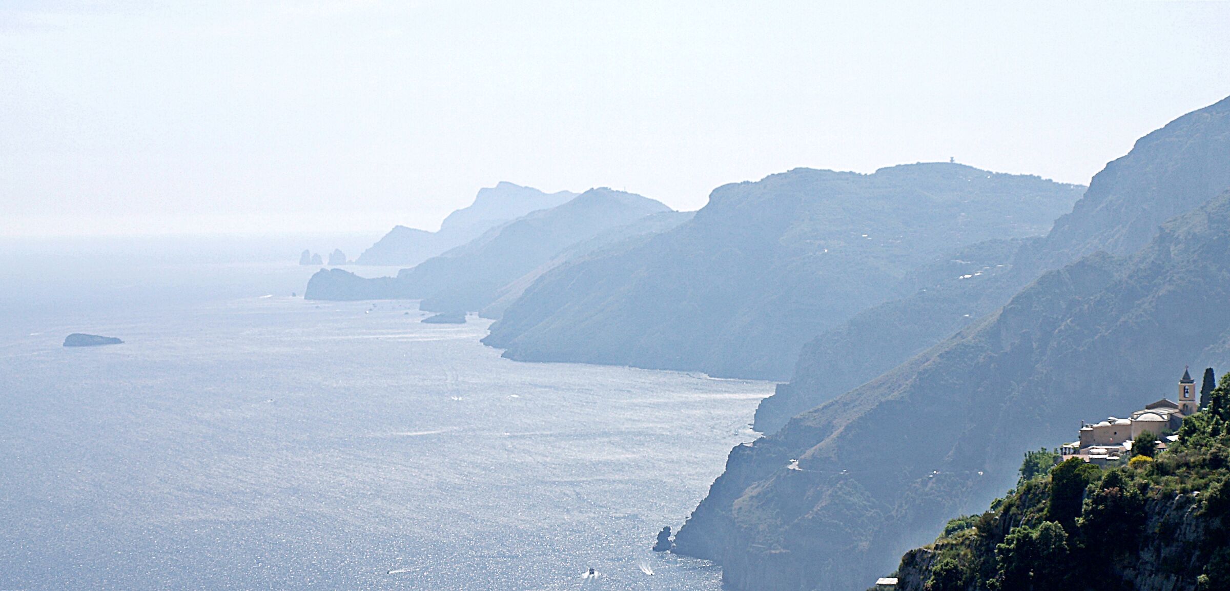 costa d'amalfi dal sentiero degli dei