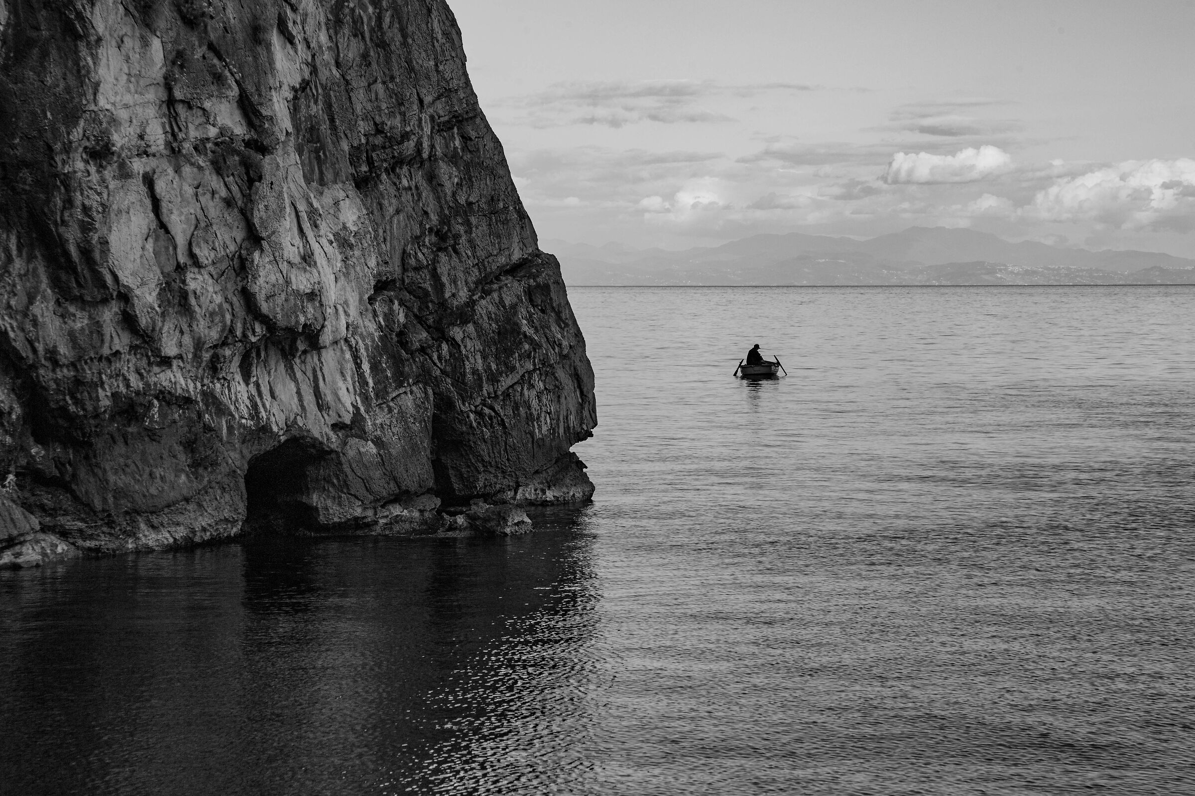 praiano pescatore alla praia