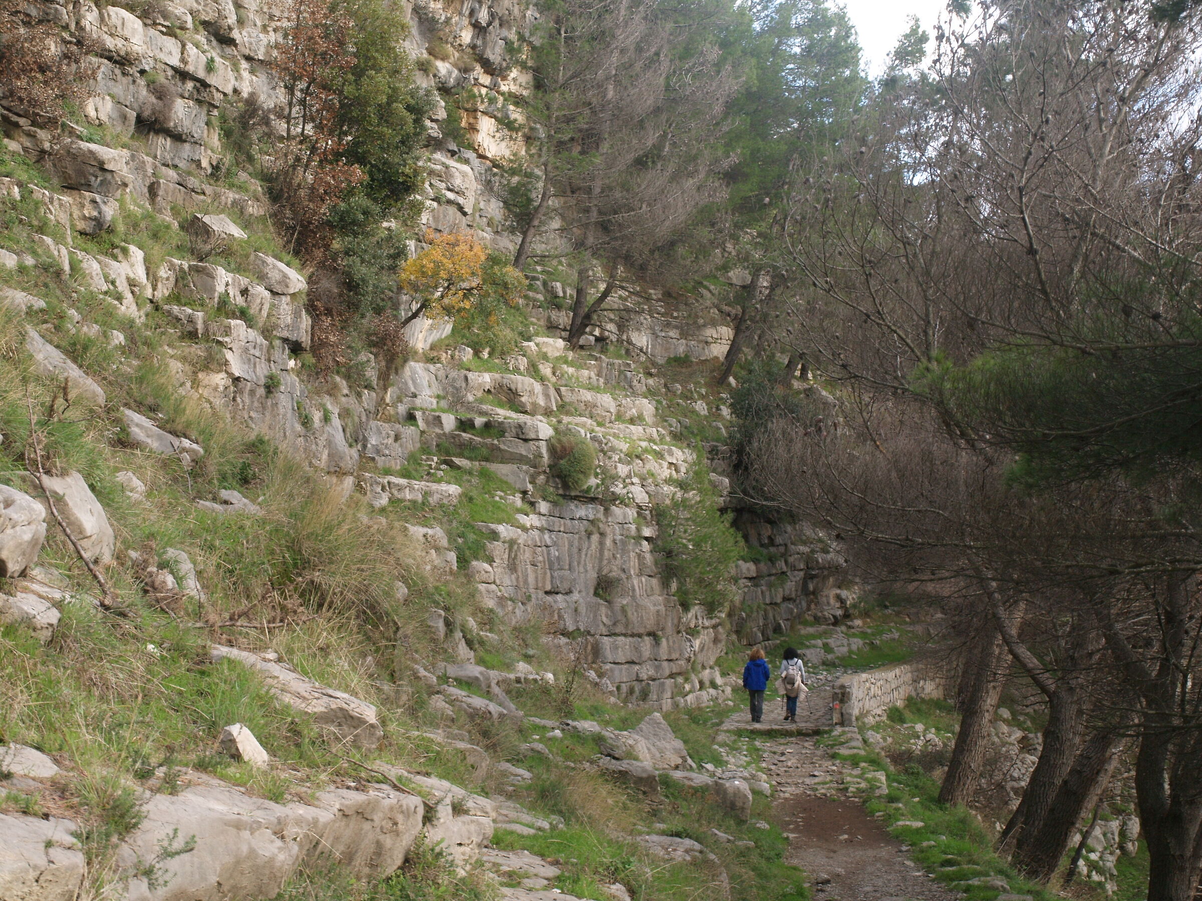 valle delle ferriere, sentiero alto