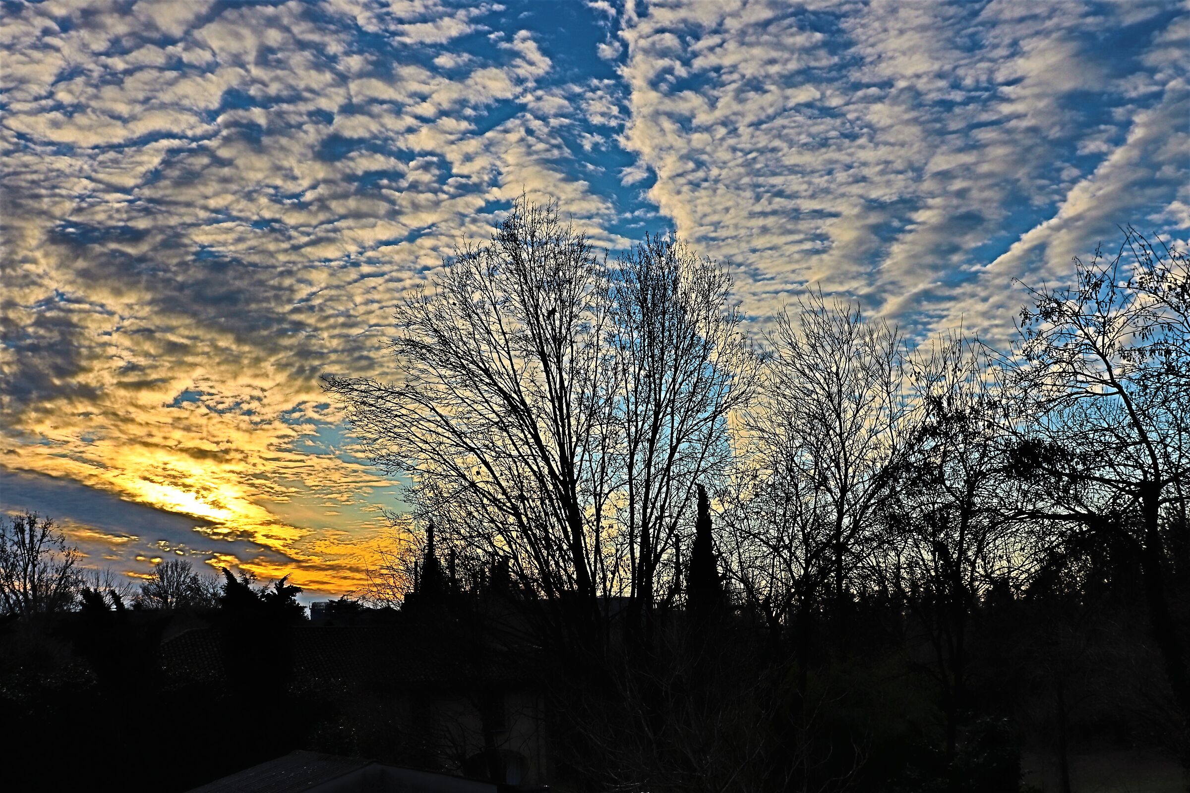 sunset today at 4.50 pm in Landriano